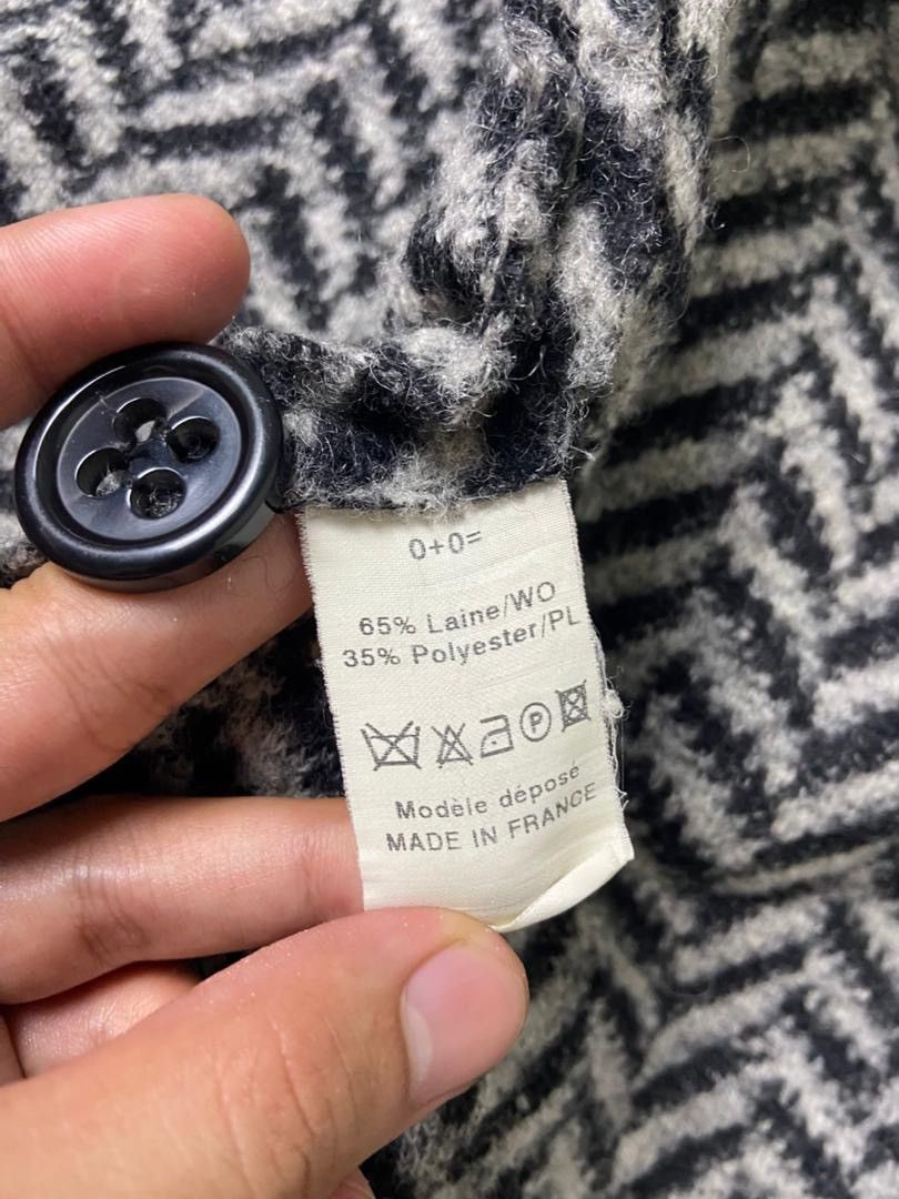 Japanese Brand 0+0 Japanese Brand Black & White Tweed Jacket (191) Size XXS / US 00 / IT 34 - 5 Thumbnail