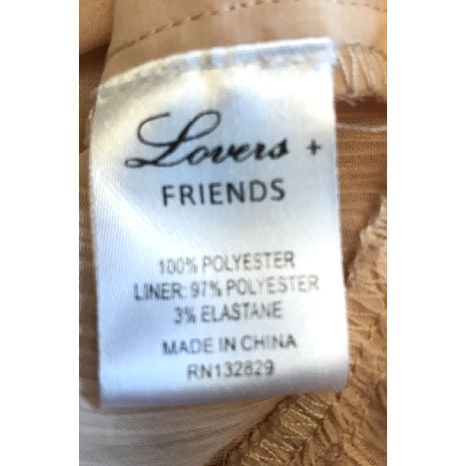 Vintage Lovers Friends Women Top S Off the Shoulder 3/4 Sleeve Peach Blouse Size S / US 4 / IT 40 - 4 Thumbnail