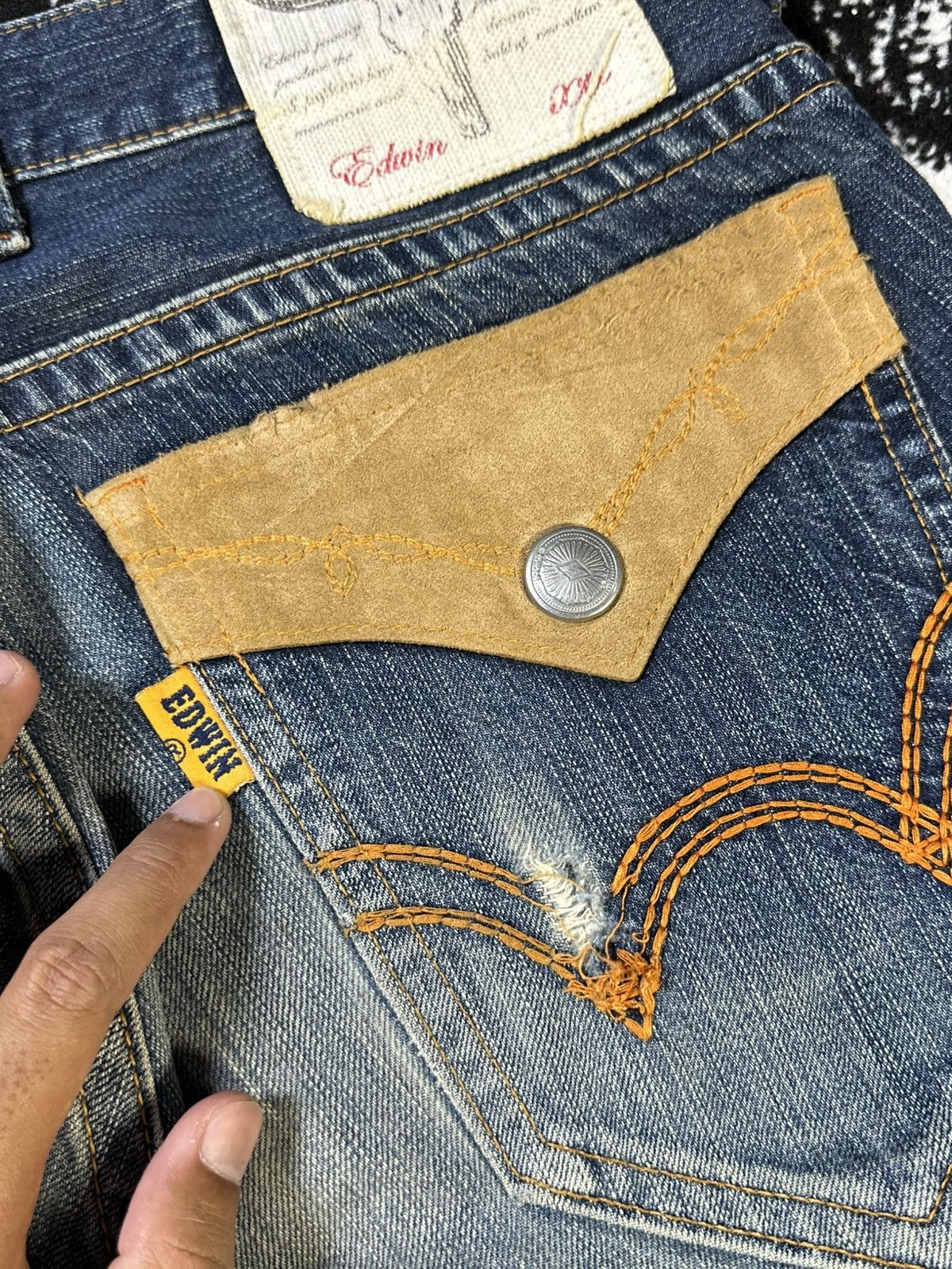 Undercover × Uniqlo 2000s Edwin XV Bobcut Navajo Denim Size US 32 / EU 48 - 15 Thumbnail