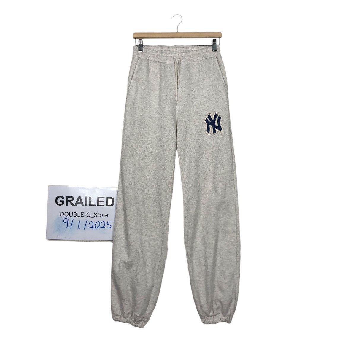 Japanese Brand 📌Vintage Jogger Pants MLB New York Big Logo Size US 26 / EU 42 - 1 Thumbnail