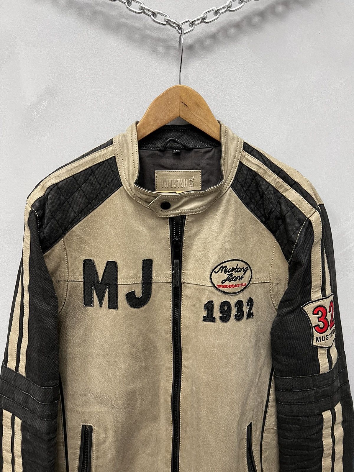 Other Cropped racing Real Leather Vintage Avantgarde Jacket Size US L / EU 52-54 / 3 - 3 Thumbnail