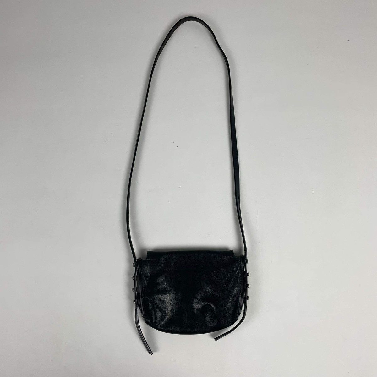 Fw12 Rick Owens Messenger Bag / Side Bag in Black, Men's