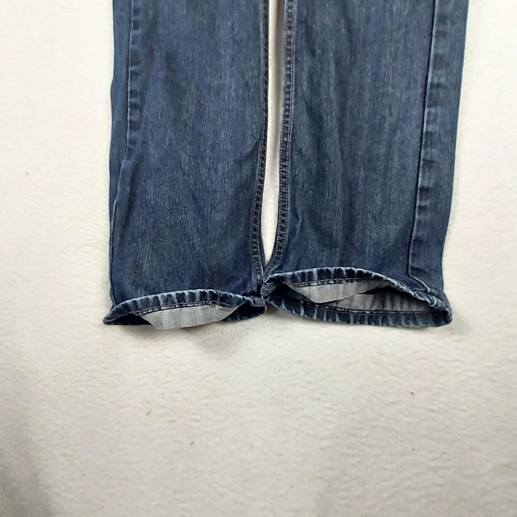 Levi's VINTAGE? (No) Levi's 527 Jeans Bootcut Men W31 30 Inseam Blue Denim Cotton 5-Pocket Logo Zip Rise Mid Regular Season All Size US 31 - 4 Thumbnail