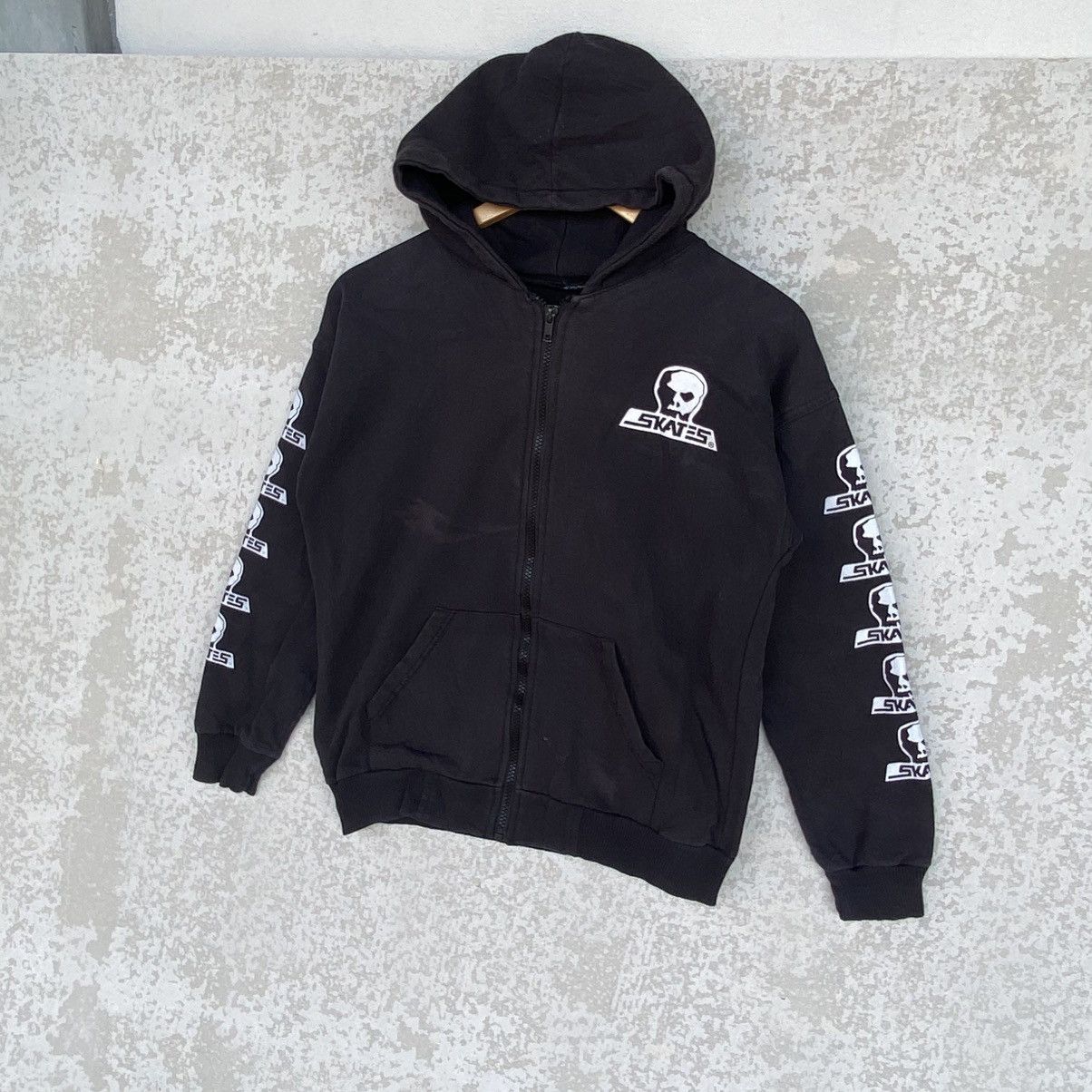 Other Vintage Skater Alien Full Zip Hoodie Big Printed Black SizeS Size US S / EU 44-46 / 1 - 2 Thumbnail