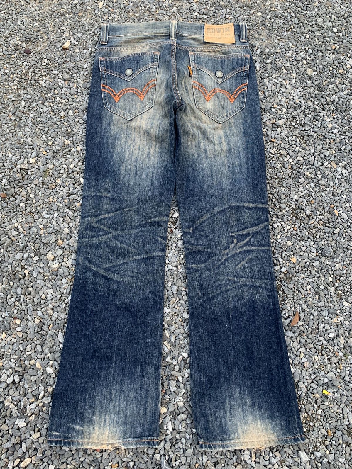 Kapital FLARE EDWIN XV CLAWNMARK NAVAJO RUSTY DISTRESSED DENIM Size US 34 / EU 50 - 3 Thumbnail