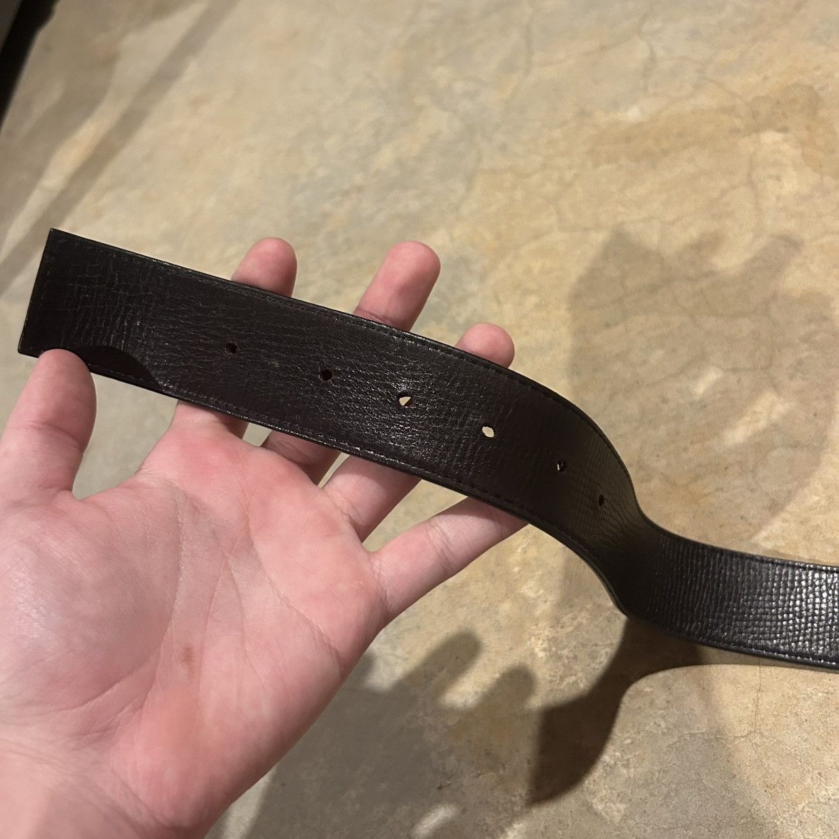 Designer × Louis Vuitton × Vintage Vintage Louis Vuitton LV Initials Monogram Leather Belt Rare Size ONE SIZE - 9 Thumbnail