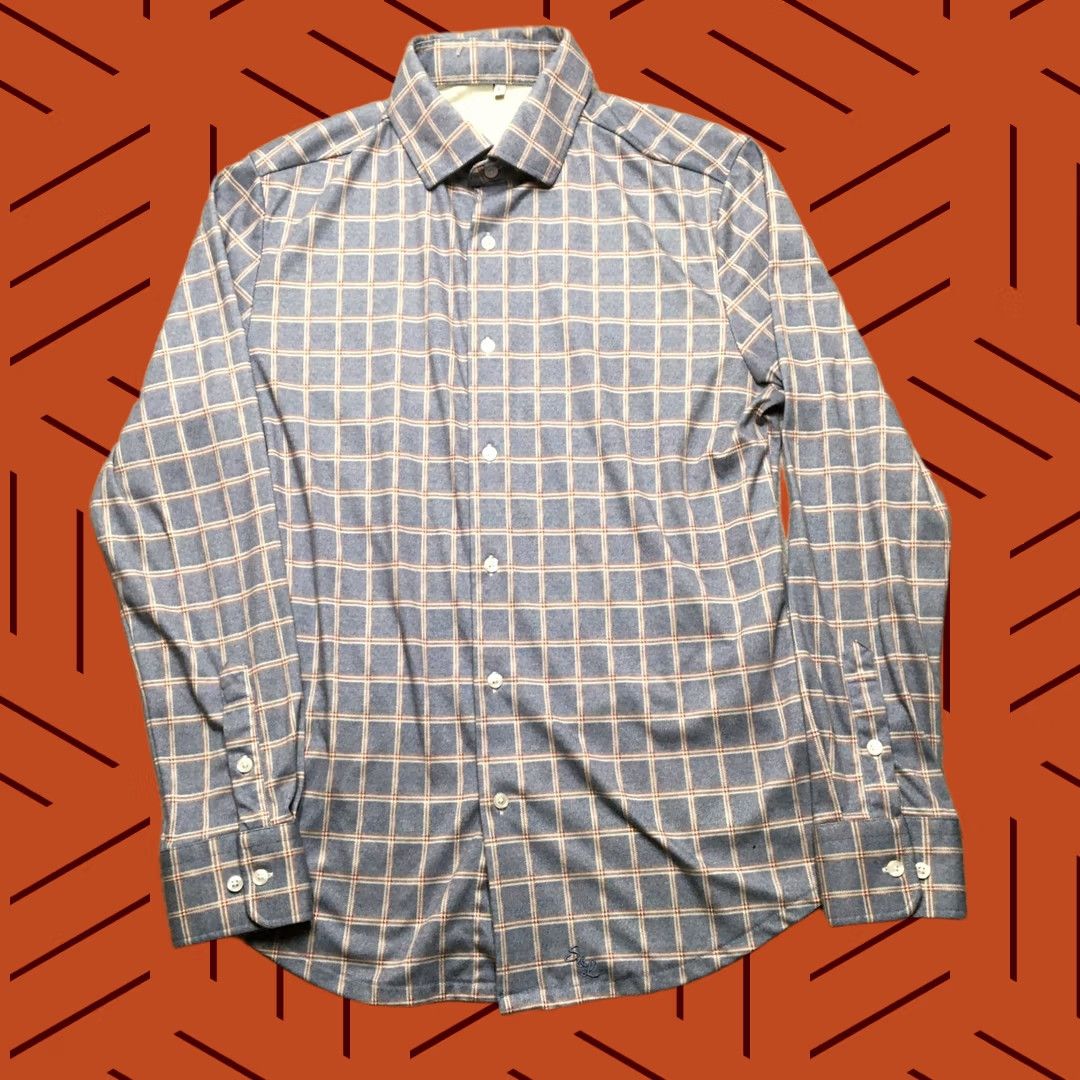 Vintage State & Liberty Plaid Shirt Mens Large Blue Athletic Fit Shirt Size US L / EU 52-54 / 3 - 1 Thumbnail