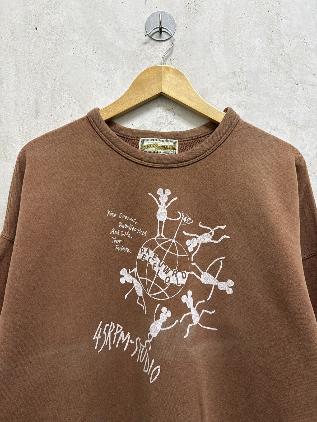 45rpm Faded 45RPM Studio kapital inspired Crewneck Size US M / EU 48-50 / 2 - 2 Thumbnail