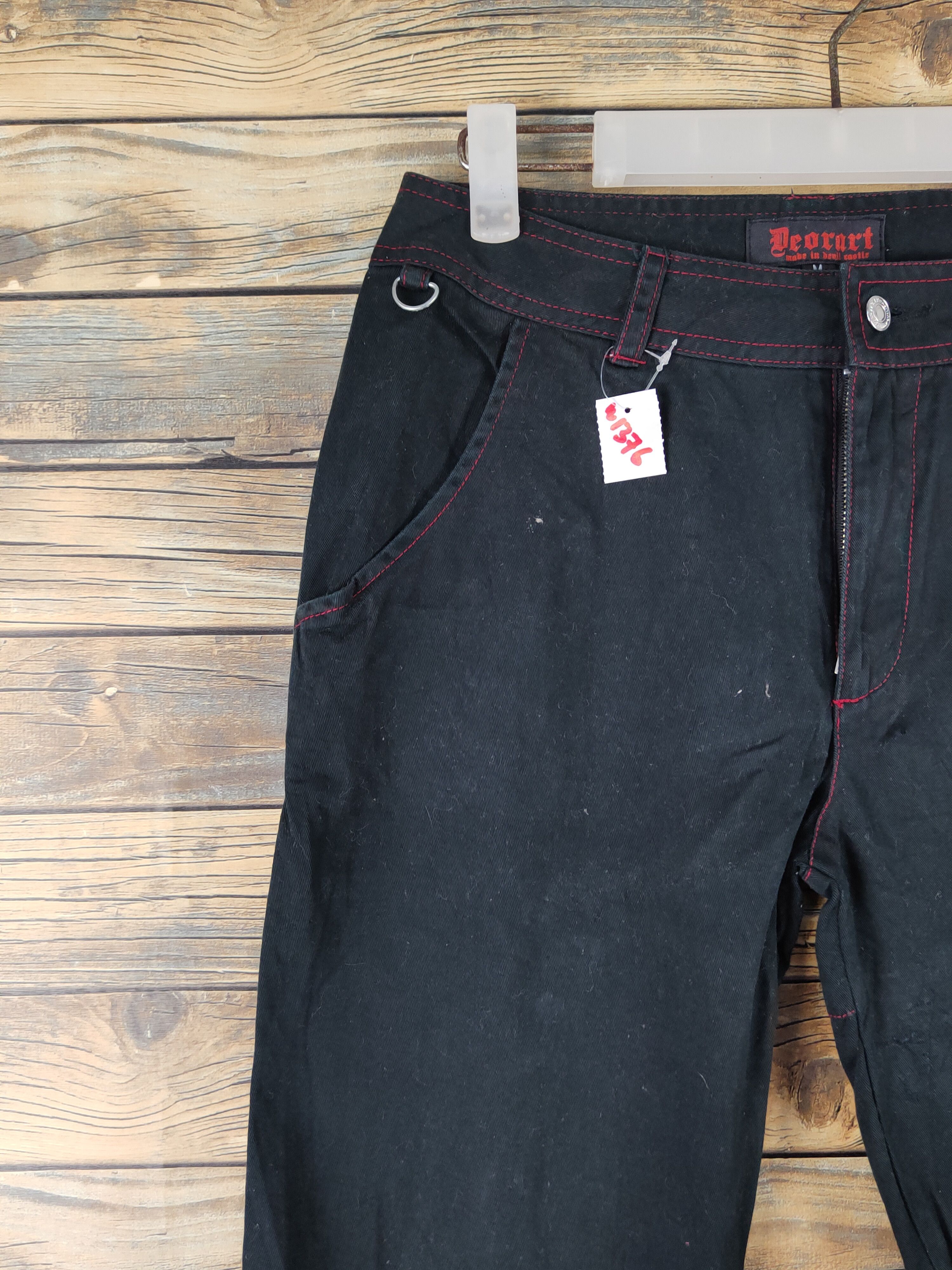 Japanese Brand Deorart punk seditionaries Black Short Pants #W1376 Size US 27 - 3 Thumbnail