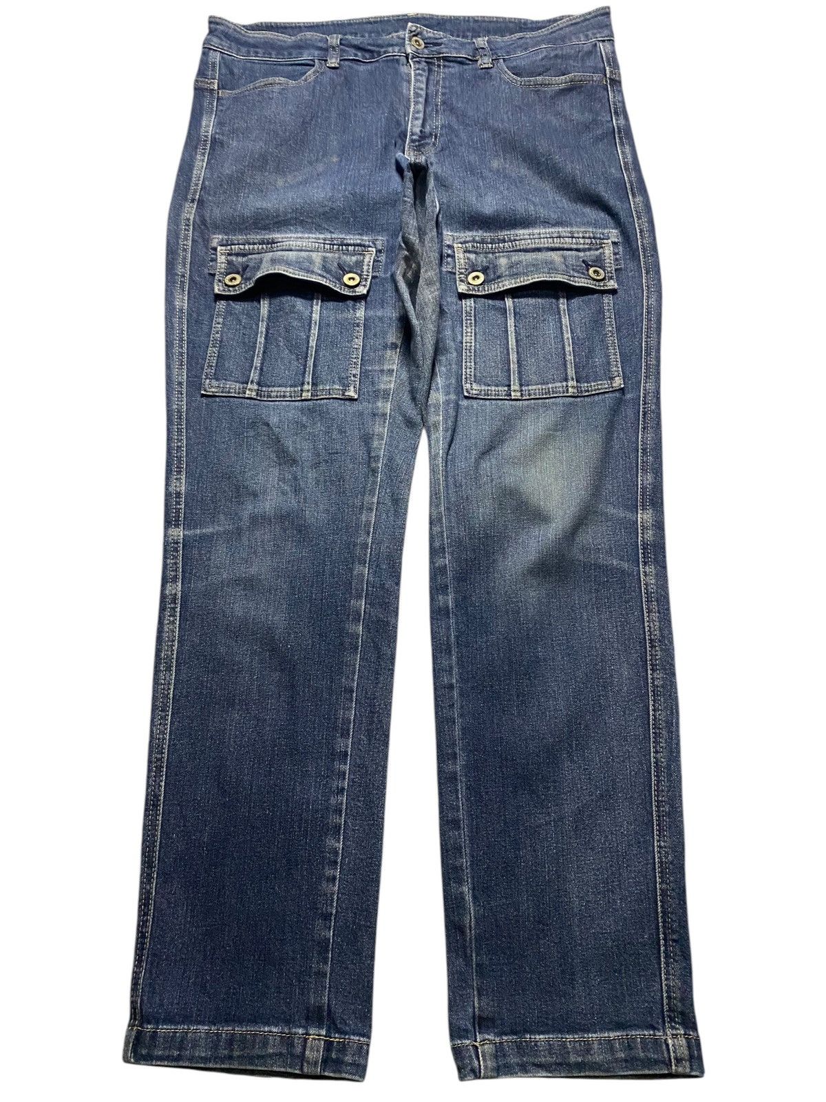 Japanese Brand Japanese Brand like Mercibeaucoup Blue Wash Bush Pants Size US 35 - 1 Thumbnail