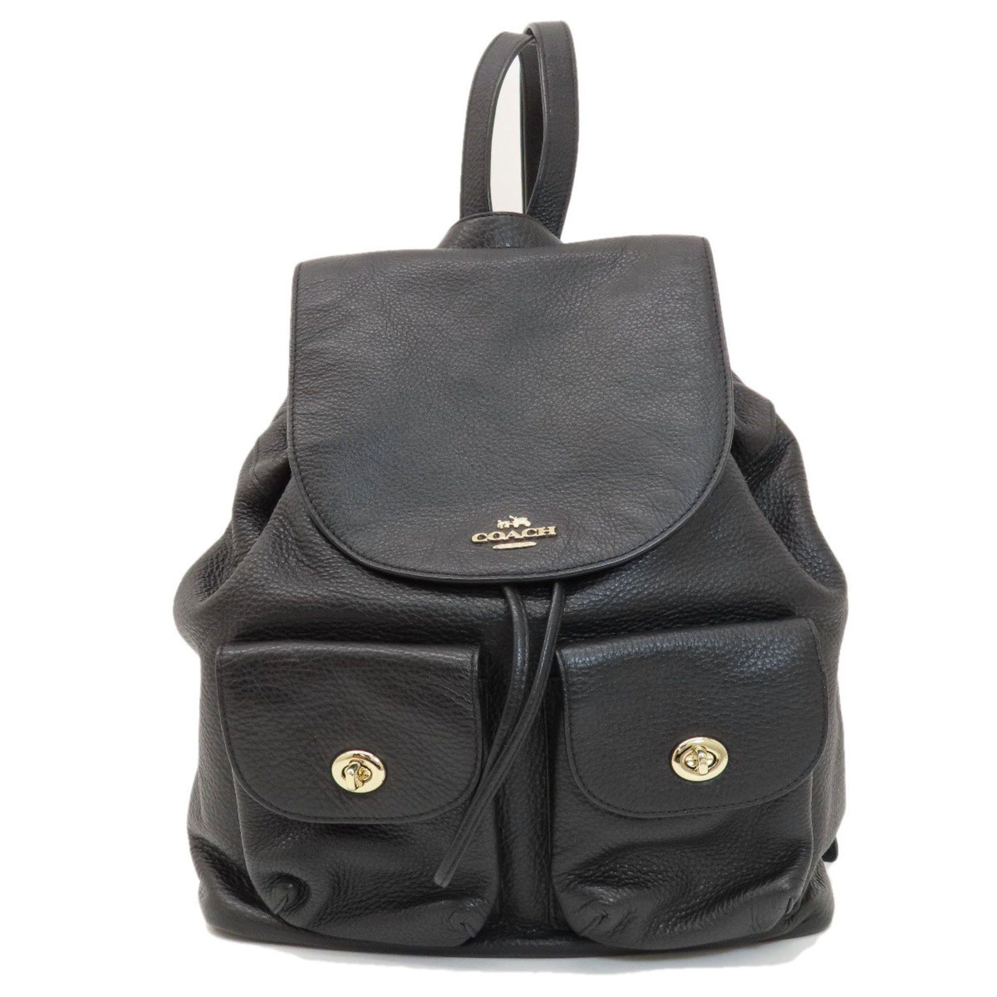 image of Coach F37410 Backpack/daypack Leather Women's Coach in Black