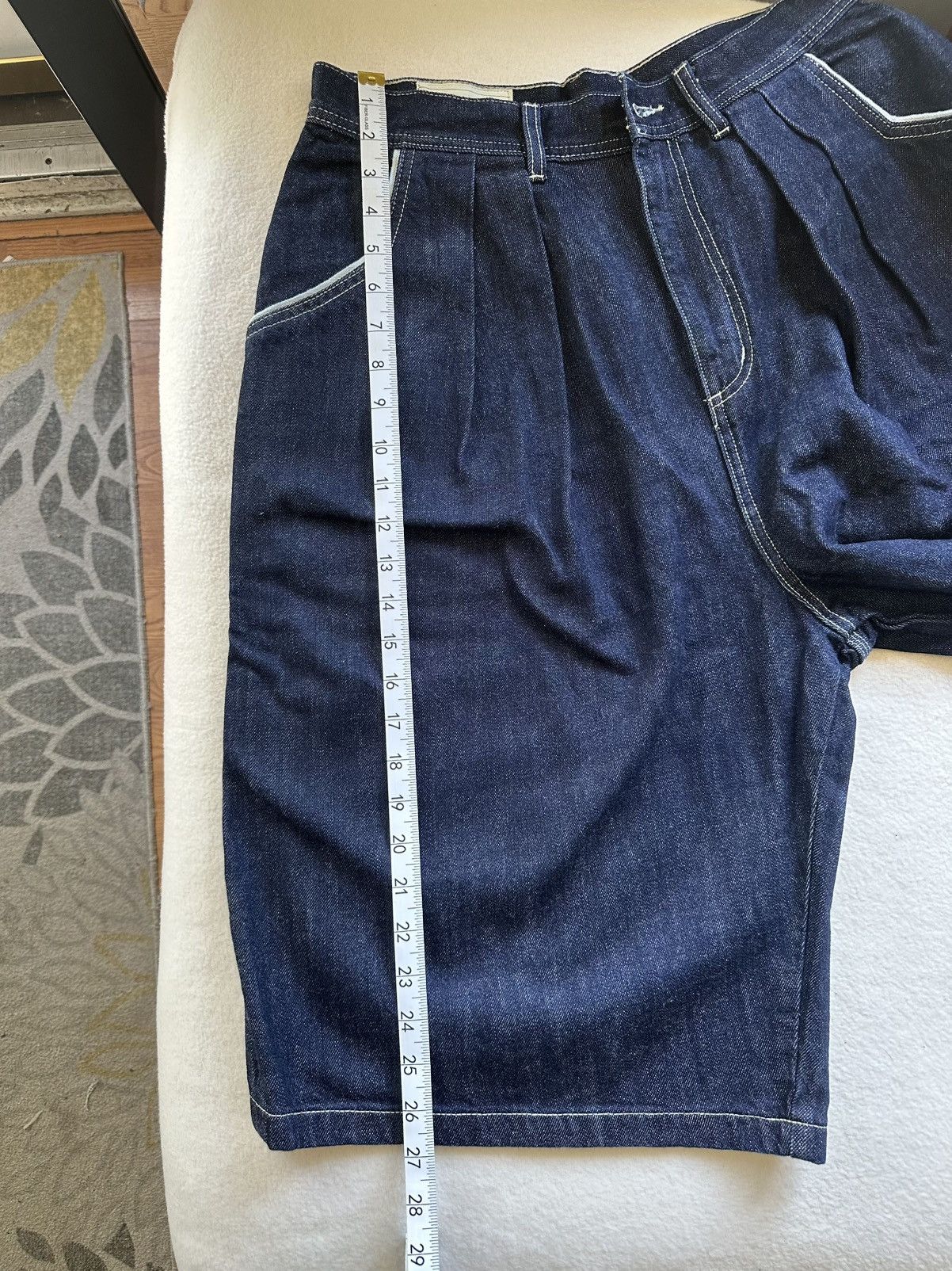 Other Mettle Park 421 Indigo Selvedge Jorts Size US 32 / EU 48 - 6 Thumbnail