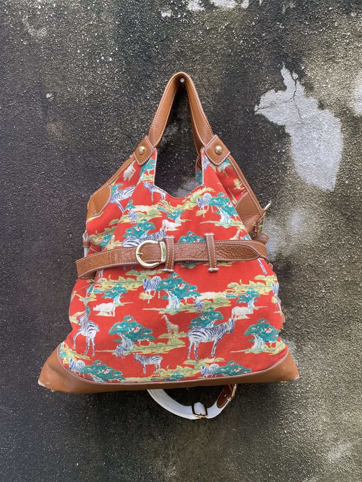 Yohji Yamamoto Yohji Yamamoto Y’saccs Full Print Safari Sling Bag Size ONE SIZE - 1 Thumbnail
