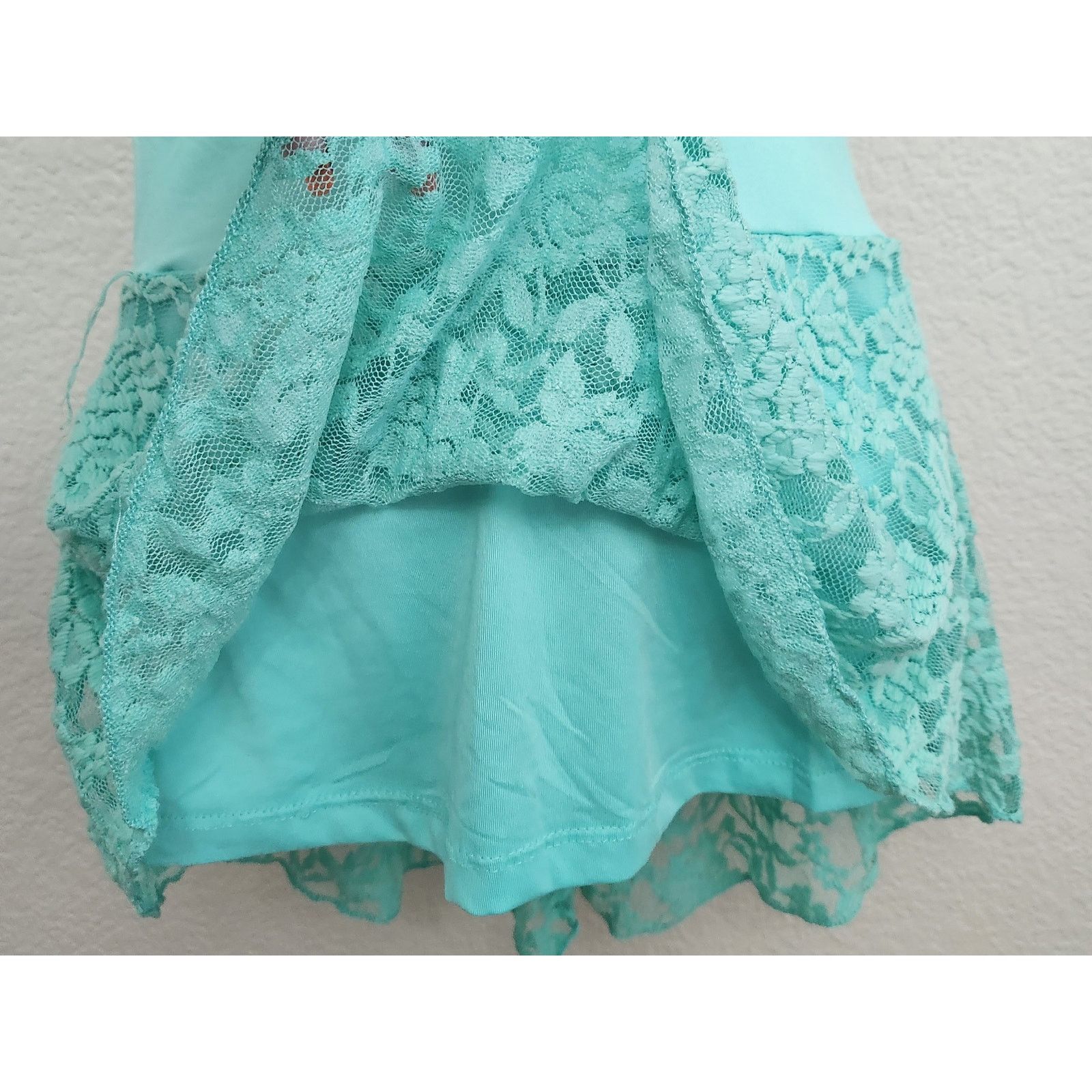 Other Rue21 Green Blue Teal Lace Overlay Top Small New With Tags Size S / US 4 / IT 40 - 2 Thumbnail