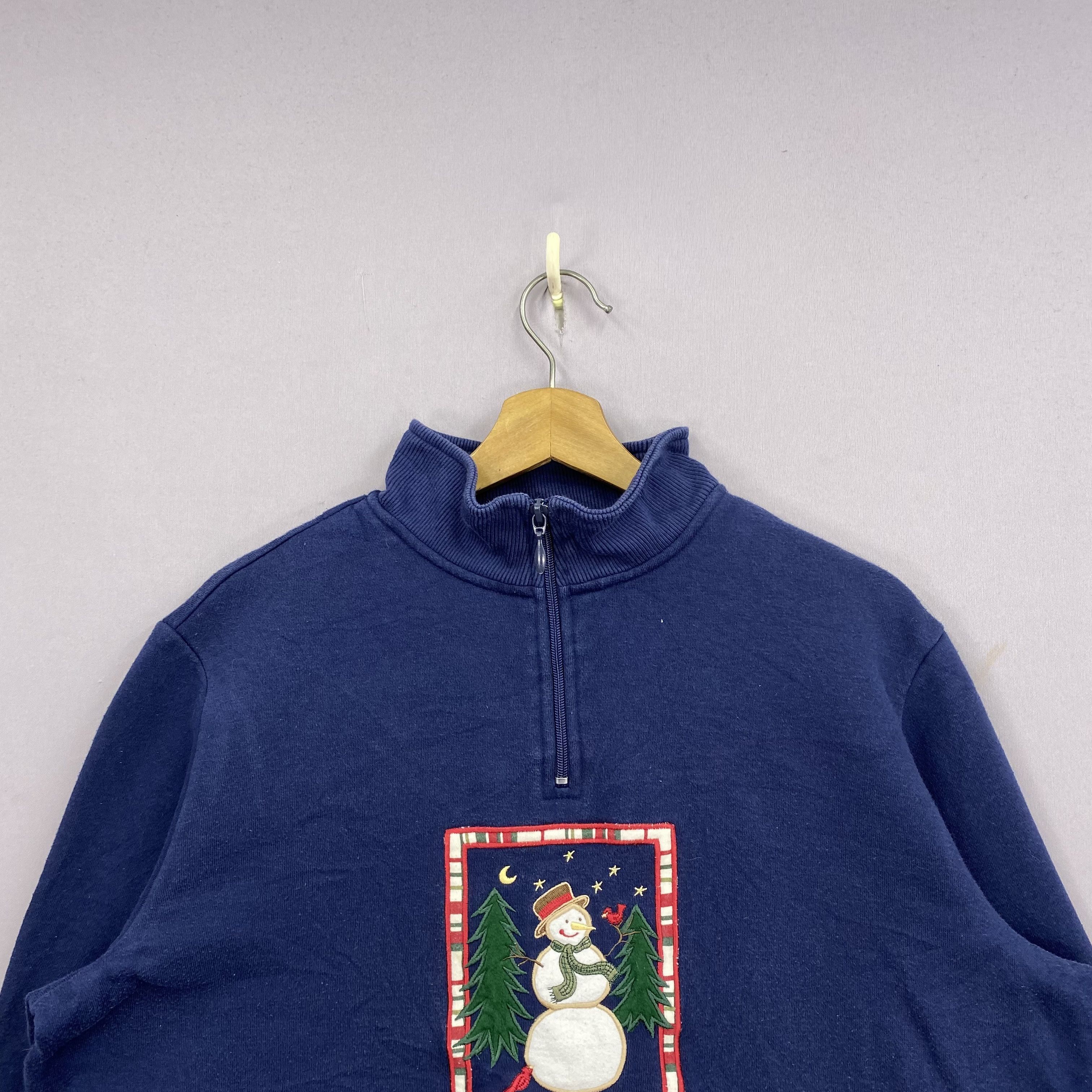 Vintage Vintage 90s Snowman Christmas Sweater Sweatshirt Pullover Size US L / EU 52-54 / 3 - 4 Thumbnail