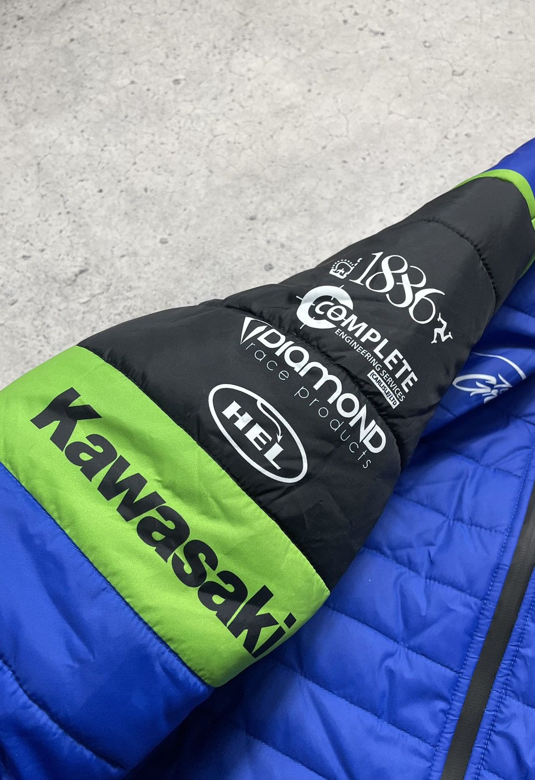 NASCAR New Jacket Kawasaki Racing Big Logo Y2K Rare Size US L / EU 52-54 / 3 - 8 Thumbnail