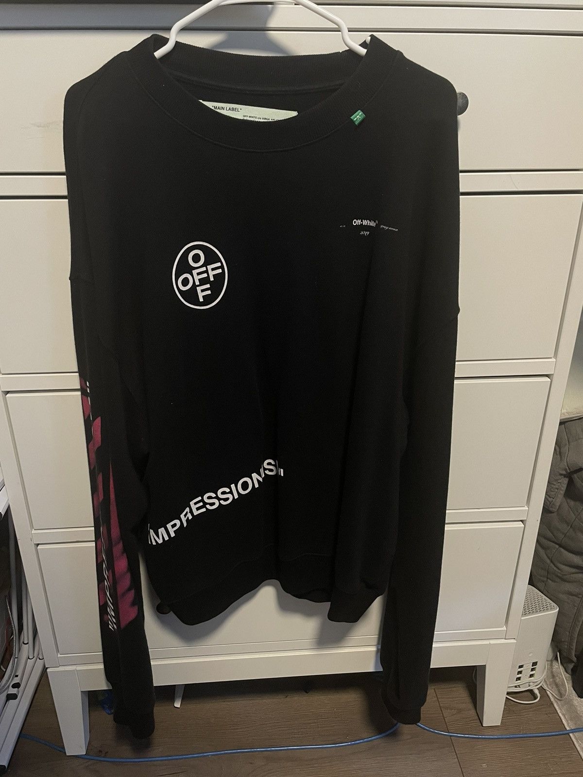 Off white crewneck black best sale