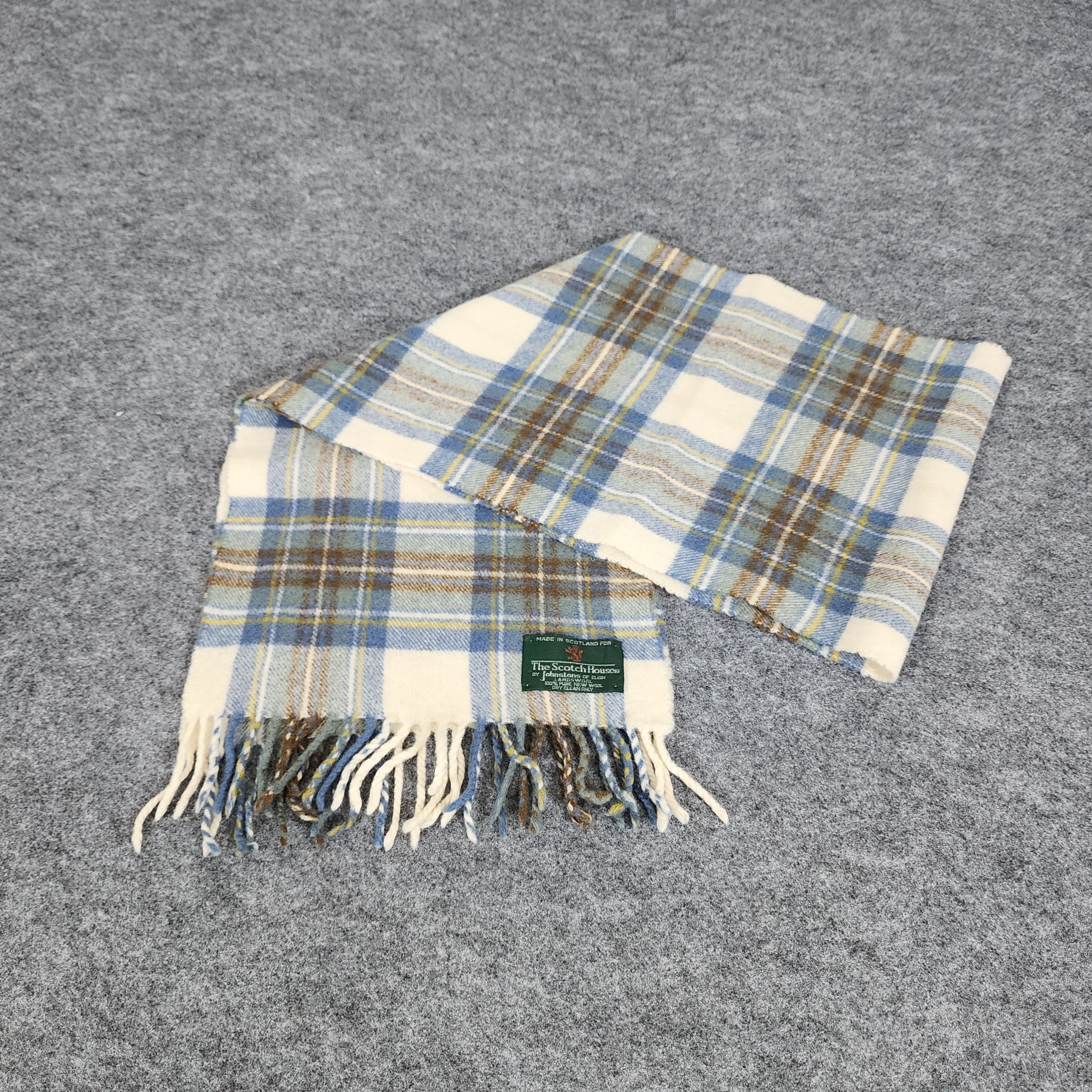 Johnstons Of Elgin × Vintage Johnstons of Elgin Scarf # Muffler # Neckwear # D075 Size ONE SIZE - 5 Thumbnail