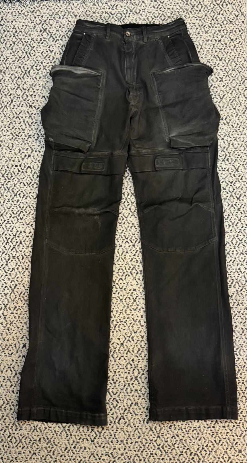Rick Owens × Rick Owens Drkshdw Rick Owens LIDO SS24 Waxed Denim