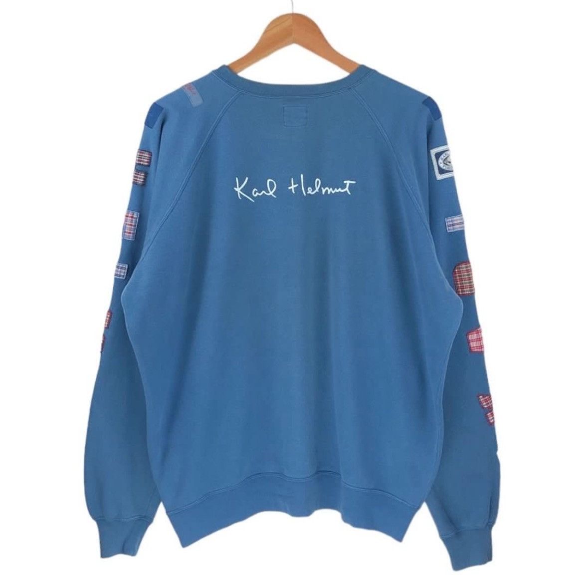 Designer × Japanese Brand × Vintage Karl Helmut Sweatshirt Patches Size US L / EU 52-54 / 3 - 4 Thumbnail