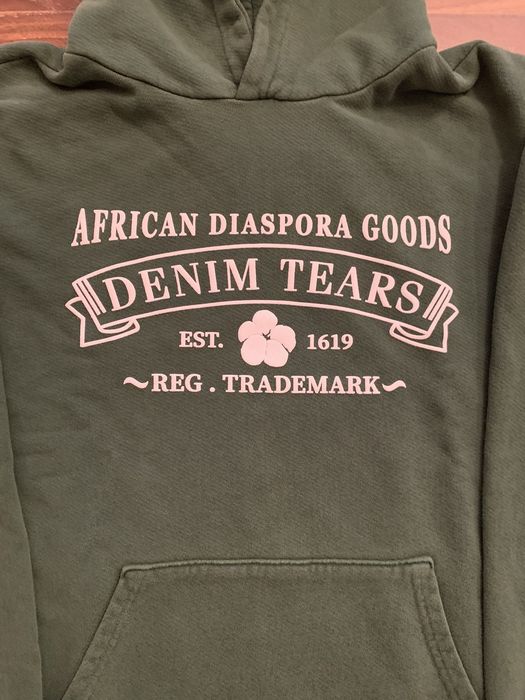 DENIM TEARS Denim tears ADG Green Hoodie M | Grailed