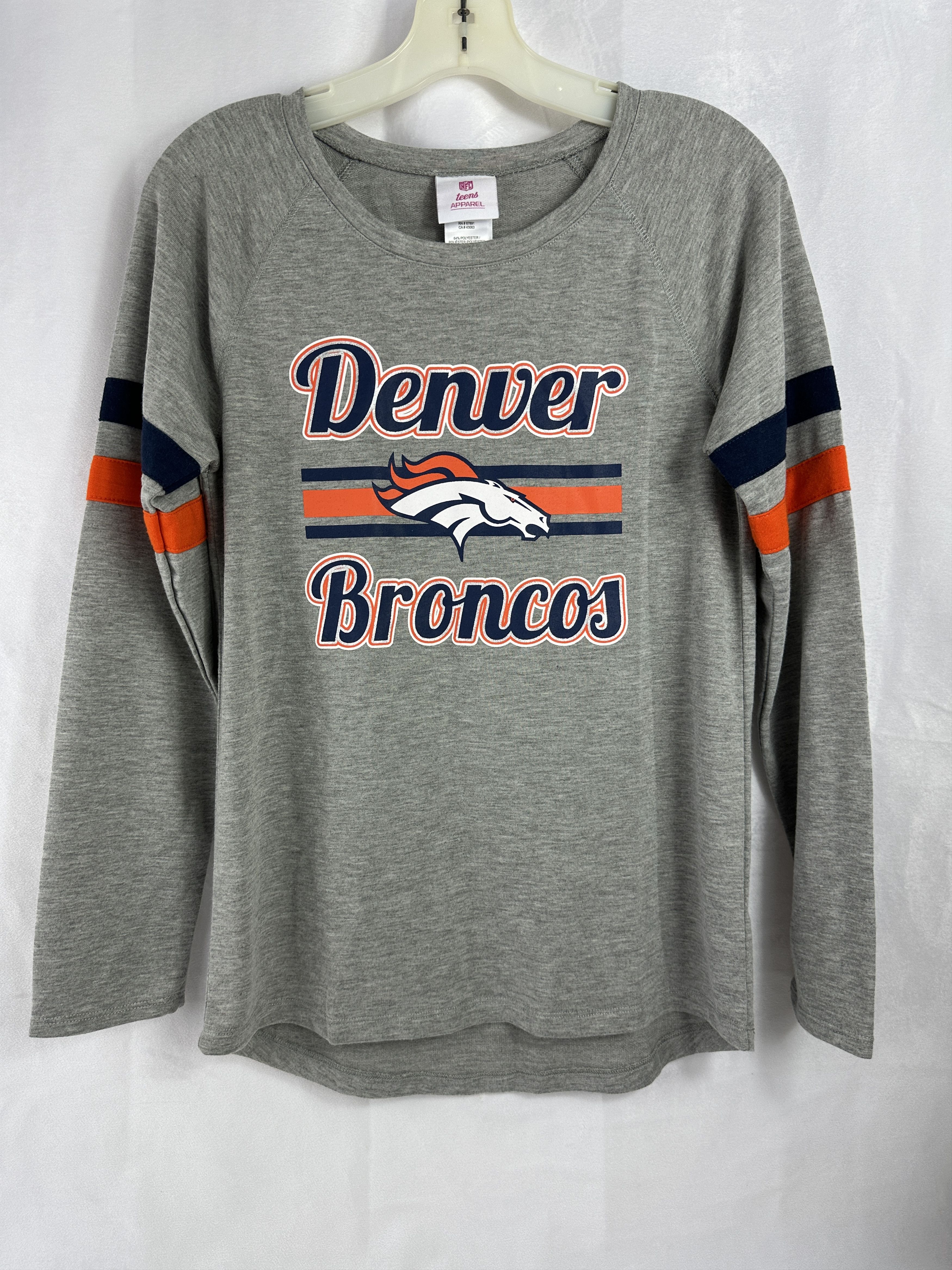 NFL Teen Denver Bronco LS Team T-Shirt Size M / US 6-8 / IT 42-44 - 2 Thumbnail