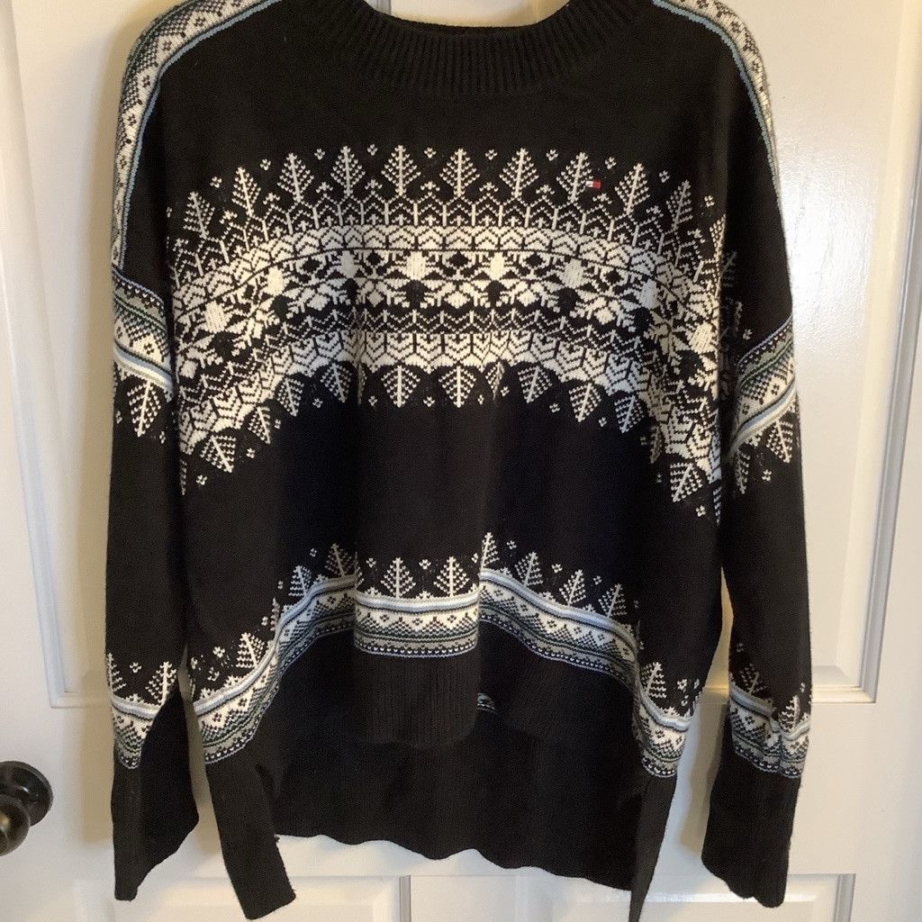 Tommy Hilfiger Unisex Tommy Hilfiger Black & White Sweater Size L Size L / US 10 / IT 46 - 2 Thumbnail