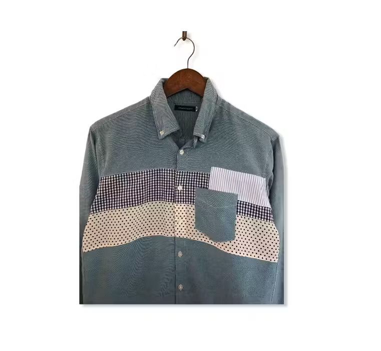URBAN RESEARCH DOORS Urban Research Patchwork Shirt Button up Size US M / EU 48-50 / 2 - 2 Thumbnail