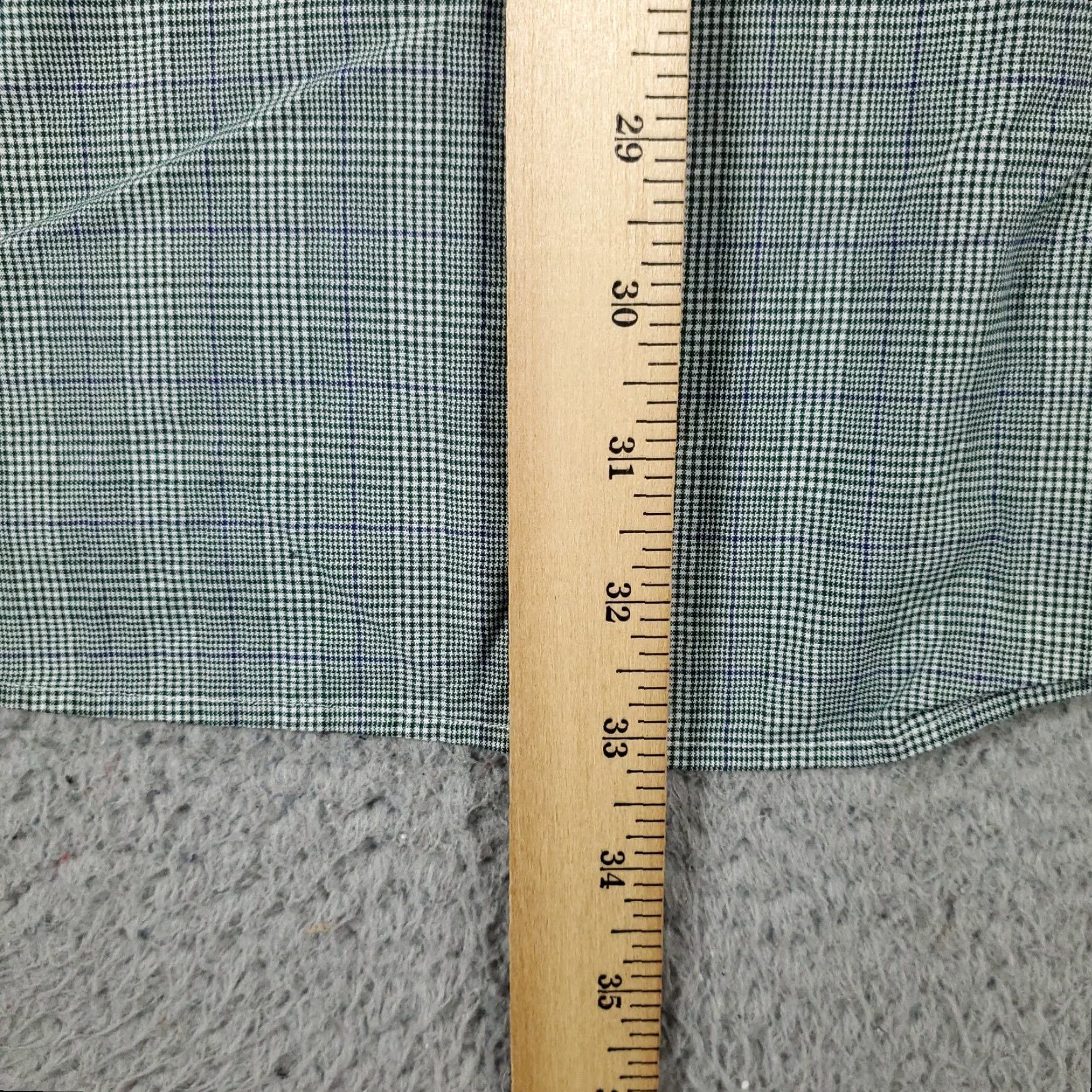 Ralph Lauren Ralph Lauren Dress Shirt Mens 18 Green Plaid Long Sleeve Button Down Regular Fit Size 48R - 4 Thumbnail
