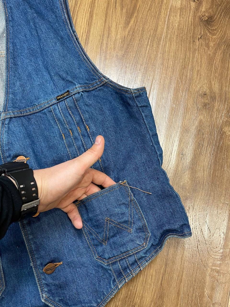 Vintage × Wrangler Vintage Wrangler Y2K 90’s Blue Denim Outdoor Cowboy Vest Size US S / EU 44-46 / 1 - 11 Thumbnail