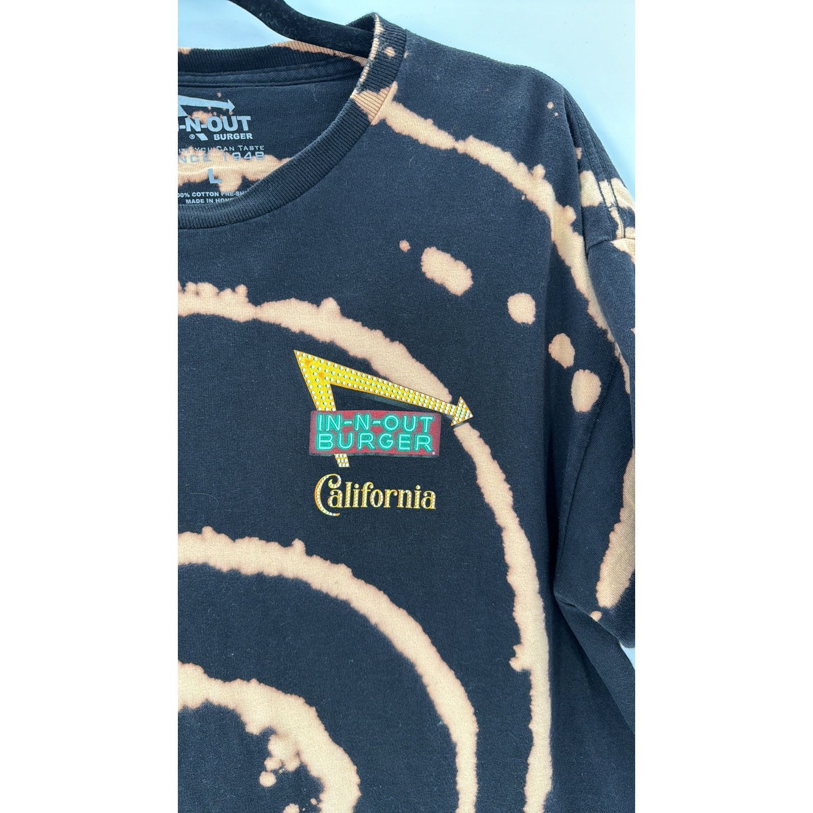 Other In n Out Burger California bleach dyed black T-shirt unisex Size L / US 10 / IT 46 - 5 Thumbnail