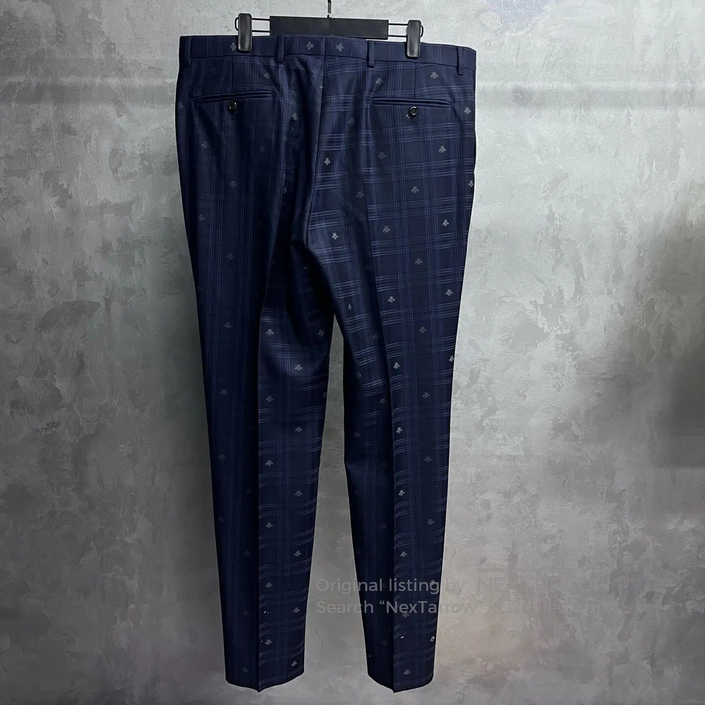 Gucci Guicci size 56 Blue bee-print wool blazer| Size 54R - 8 Thumbnail