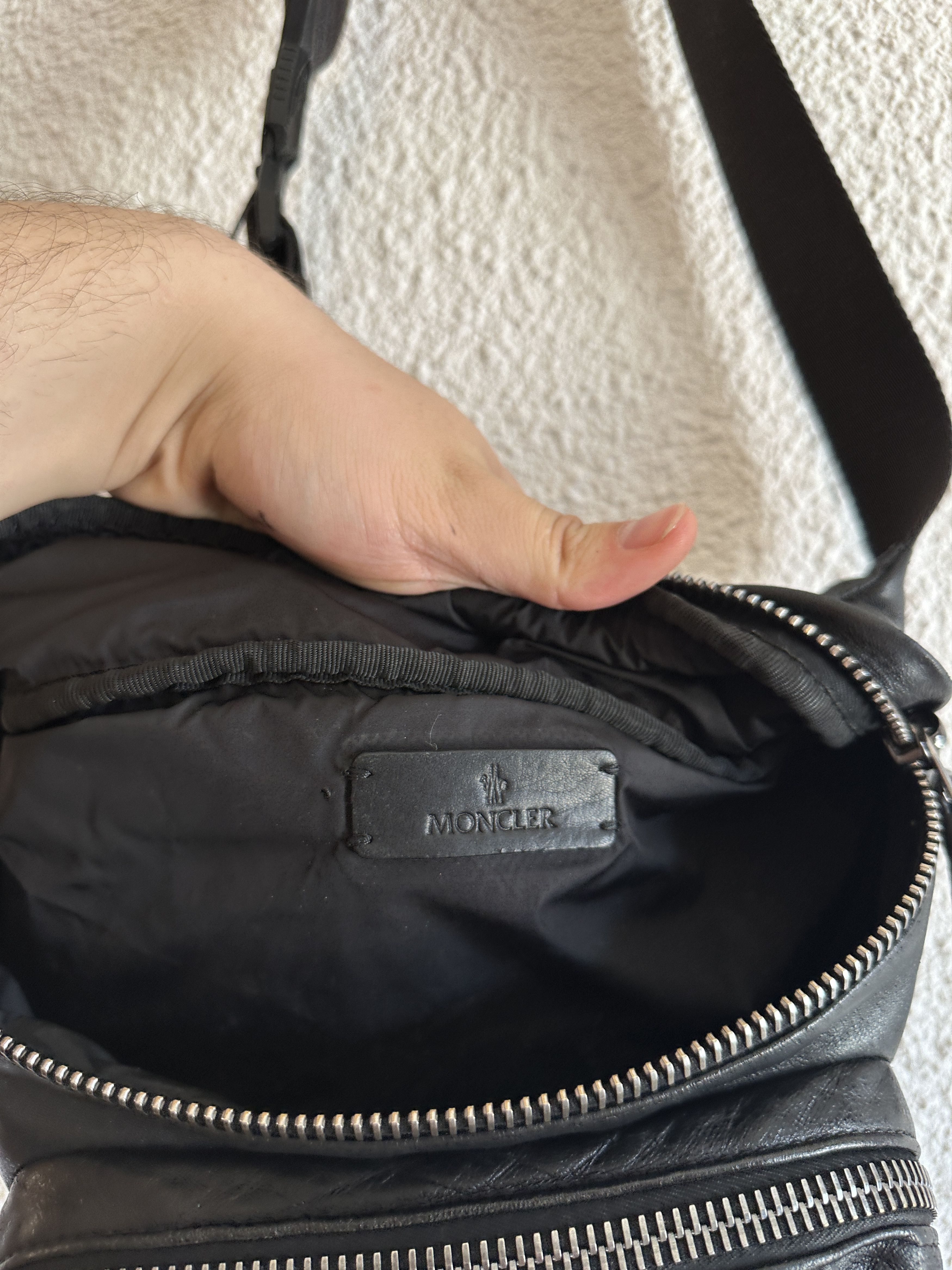 Moncler Moncler vintage rare Durance Belt Leather bum Bag #mob Size ONE SIZE - 6 Thumbnail
