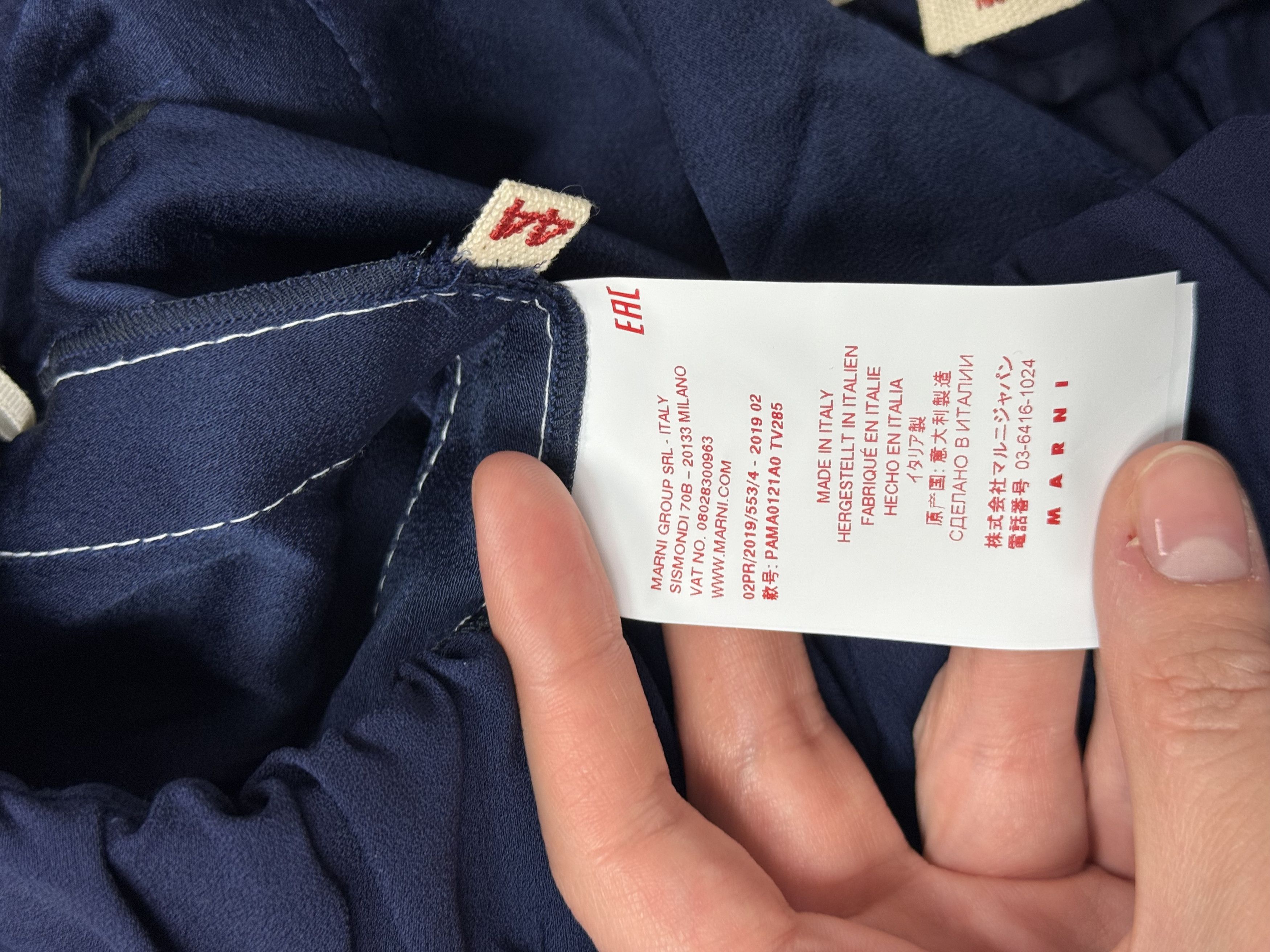 Marni Navy Marni Viscose Pants 44 Size 32" / US 10 / IT 46 - 12 Thumbnail