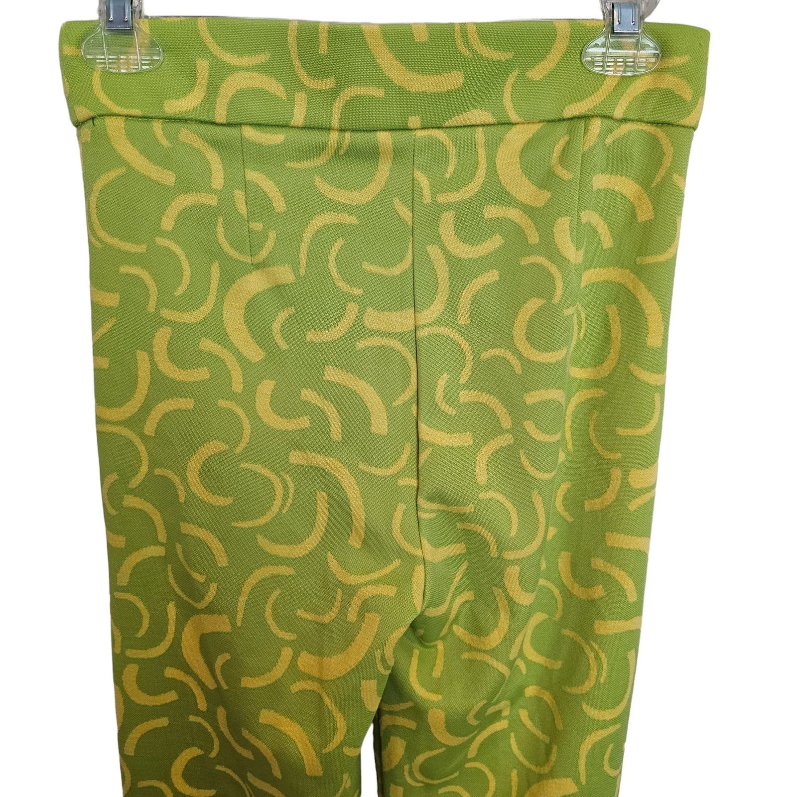 Zara Zara Womens Geometric Retro Pants Flared Sz S Rave Festival Size 27" / US 4 / IT 40 - 9 Thumbnail