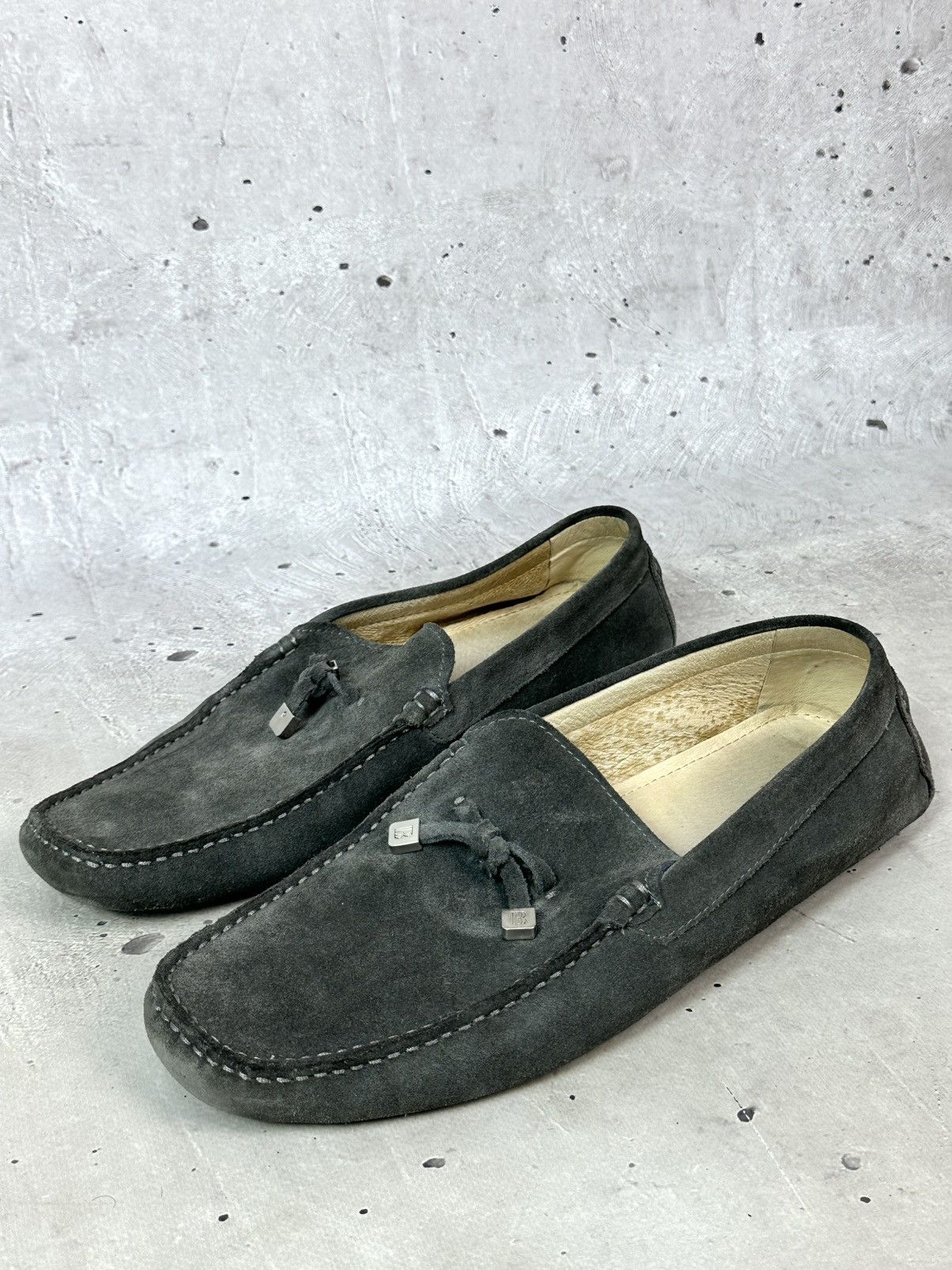 Balmain Balmain Paris Suede Grey Men’s Moccasin Shoes Size US 11 / EU 44 - 2 Thumbnail
