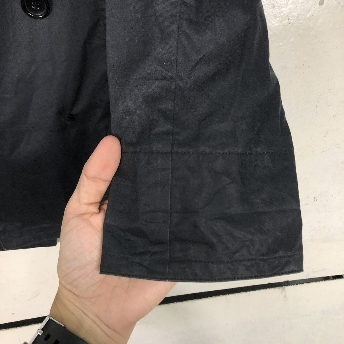Japanese Brand 🔥CROPED BIKER JACKET DOUBLE BREAST TYU NA MADE IN JAPAN Size US S / EU 44-46 / 1 - 17 Thumbnail