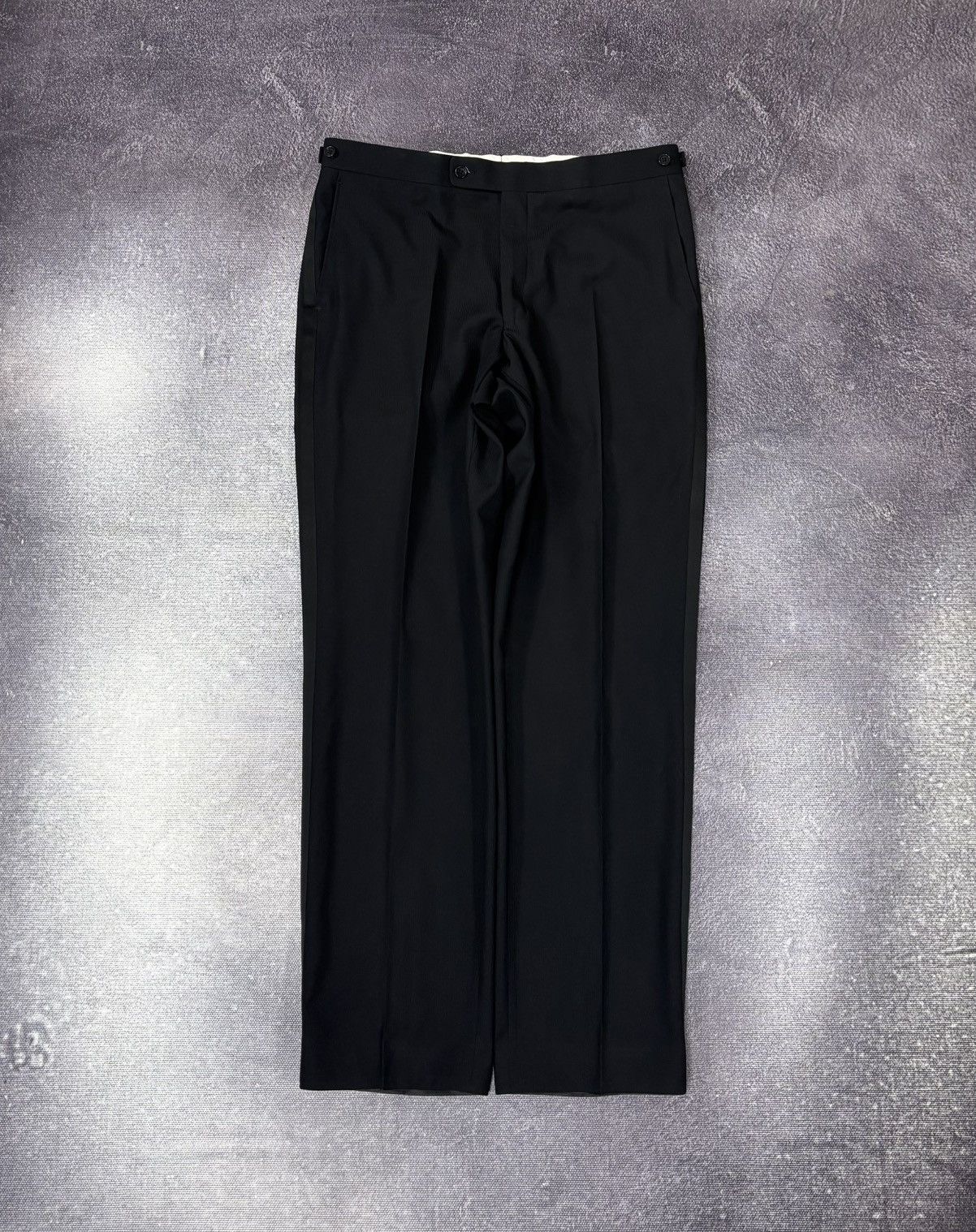 SCABAL Scabal Men’s MTM Black Super 120’s Wool Tuxedo Dinner Suit Size 42R - 3 Thumbnail
