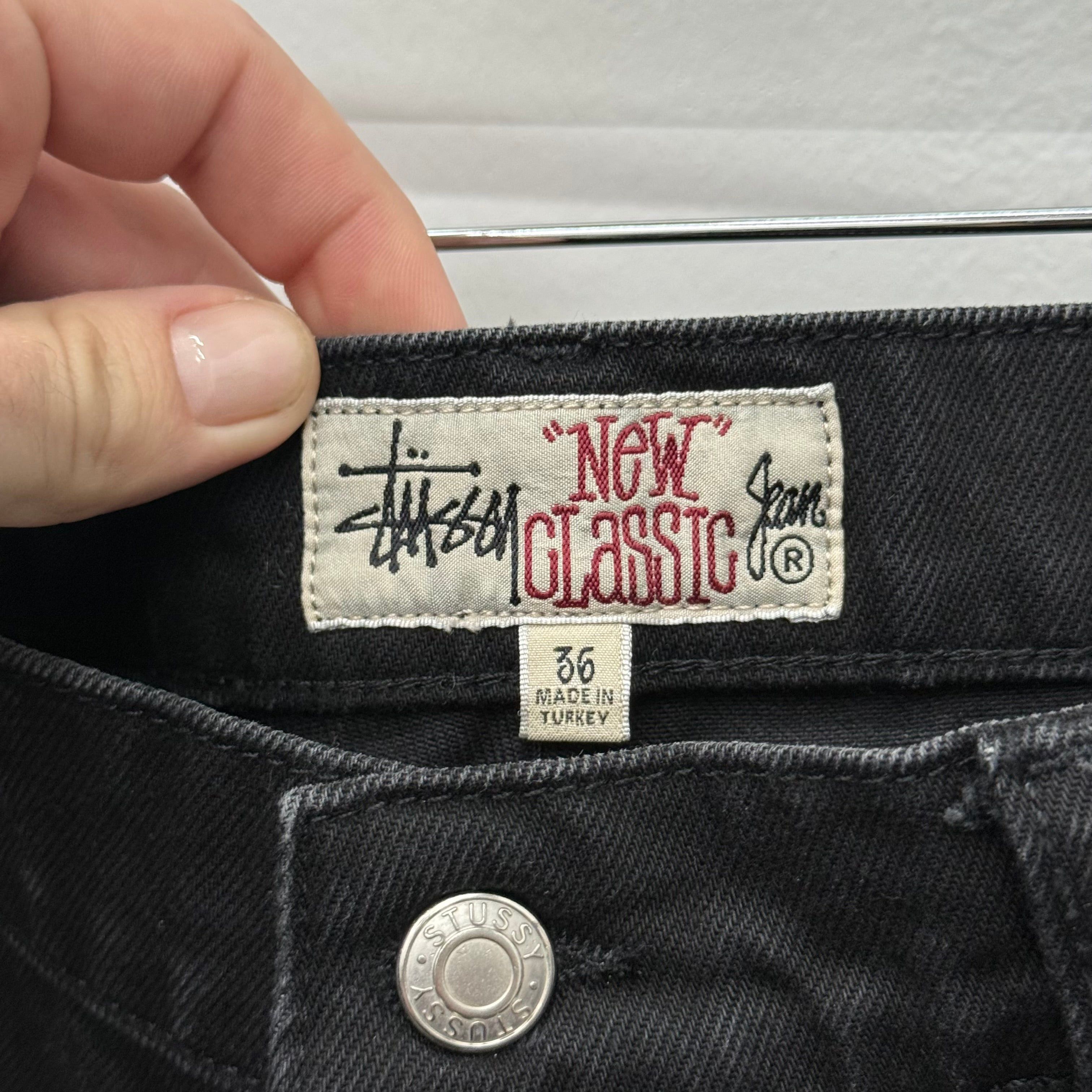 Stussy Stussy Black New Classic Denim Jeans - Size 36 Size US 36 / EU 52 - 4 Thumbnail