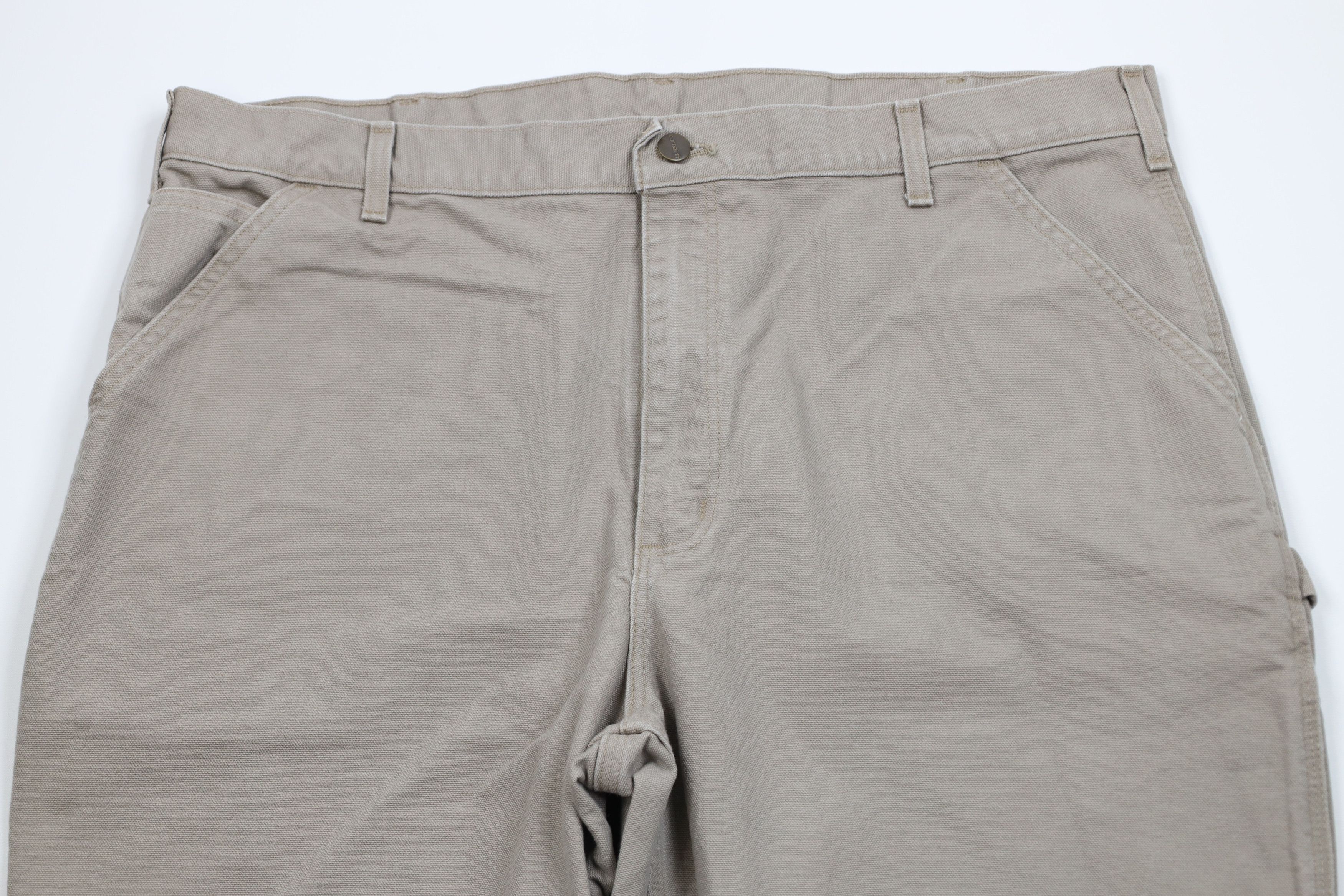 Carhartt Vintage Y2K Carhartt Wide Leg Dungaree Pants Desert Brown Size US 40 / EU 56 - 2 Thumbnail