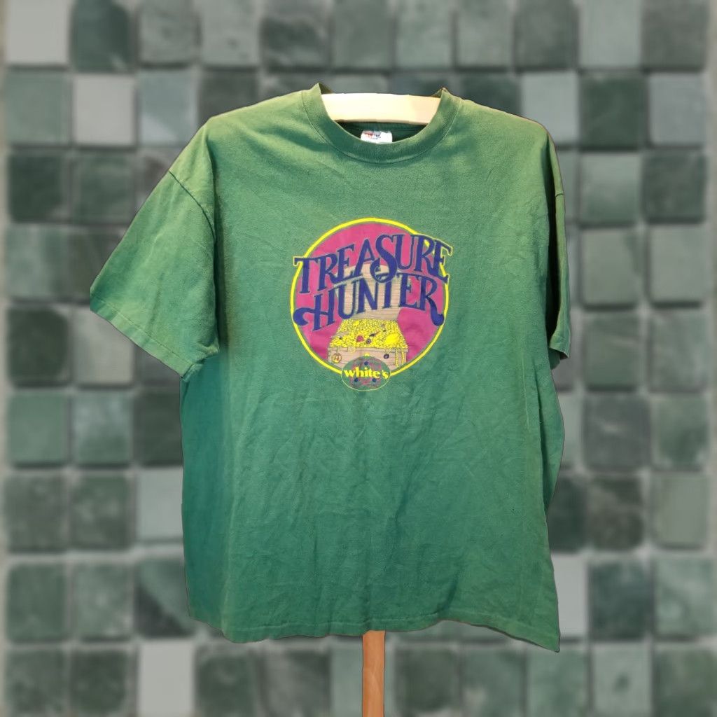 Hanes VINTAGE Hanes COTTON T-SHIRT SZ XL GREEN SCR-? (Note: Unable to complete within constraints.) Size US XL / EU 56 / 4 - 1 Thumbnail