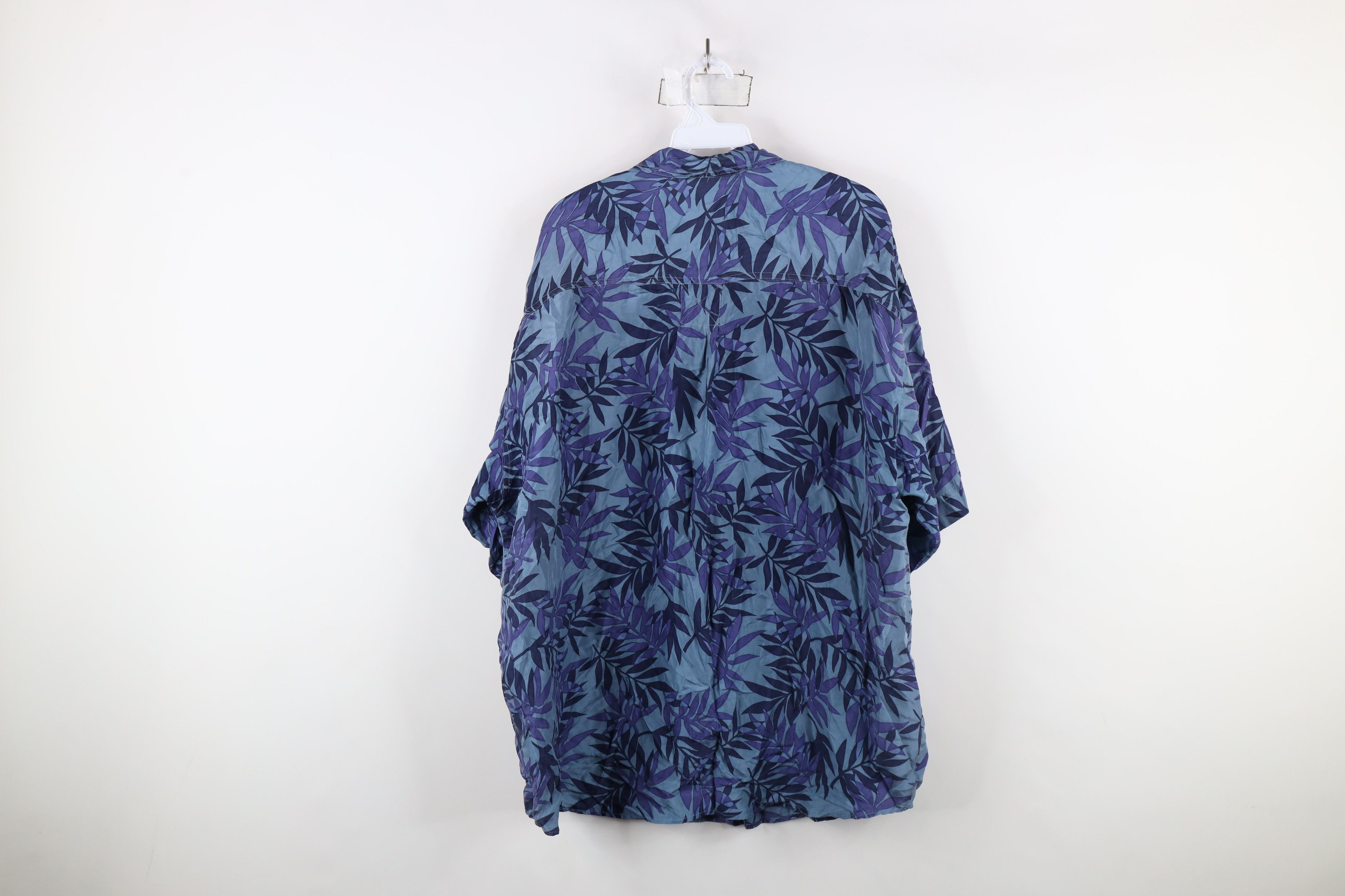 Vintage Vintage 90s Streetwear Palm Leaf Baggy Collared Button Shirt Size US XL / EU 56 / 4 - 9 Thumbnail