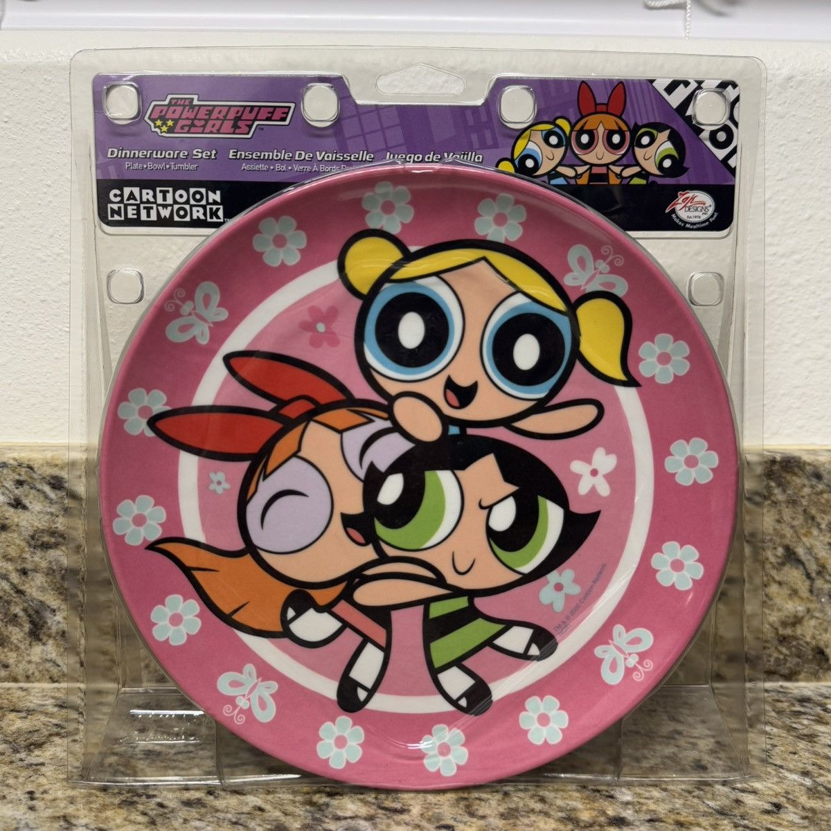 Cartoon Network × Vintage The PowerPuff Girls 3-Piece Dinnerware Set Plate Bowl Cup Size ONE SIZE - 1 Thumbnail
