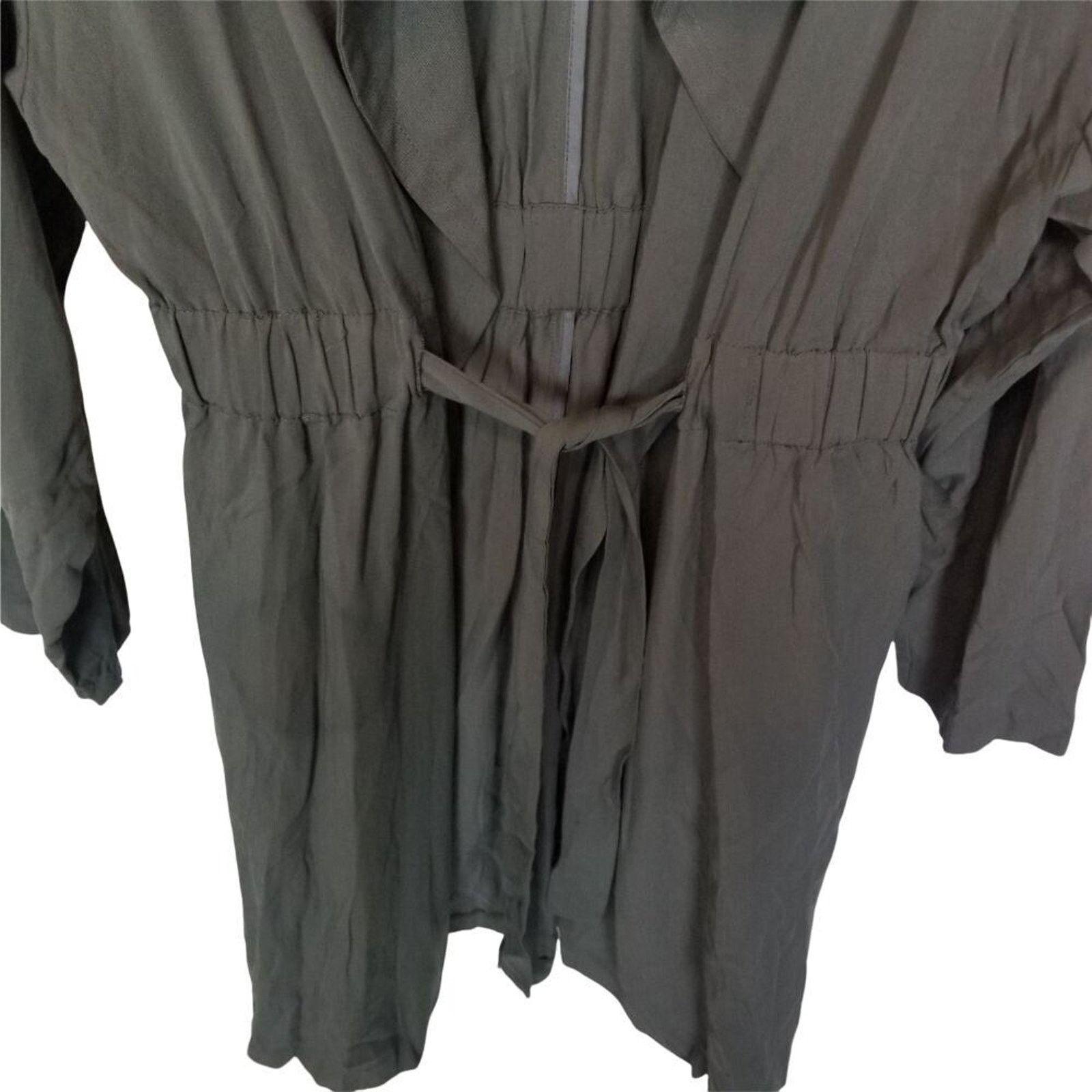 ASTR The Label ASTR The Label Womens Tie Front Duster Trench Coat Sz M Size M / US 6-8 / IT 42-44 - 3 Thumbnail