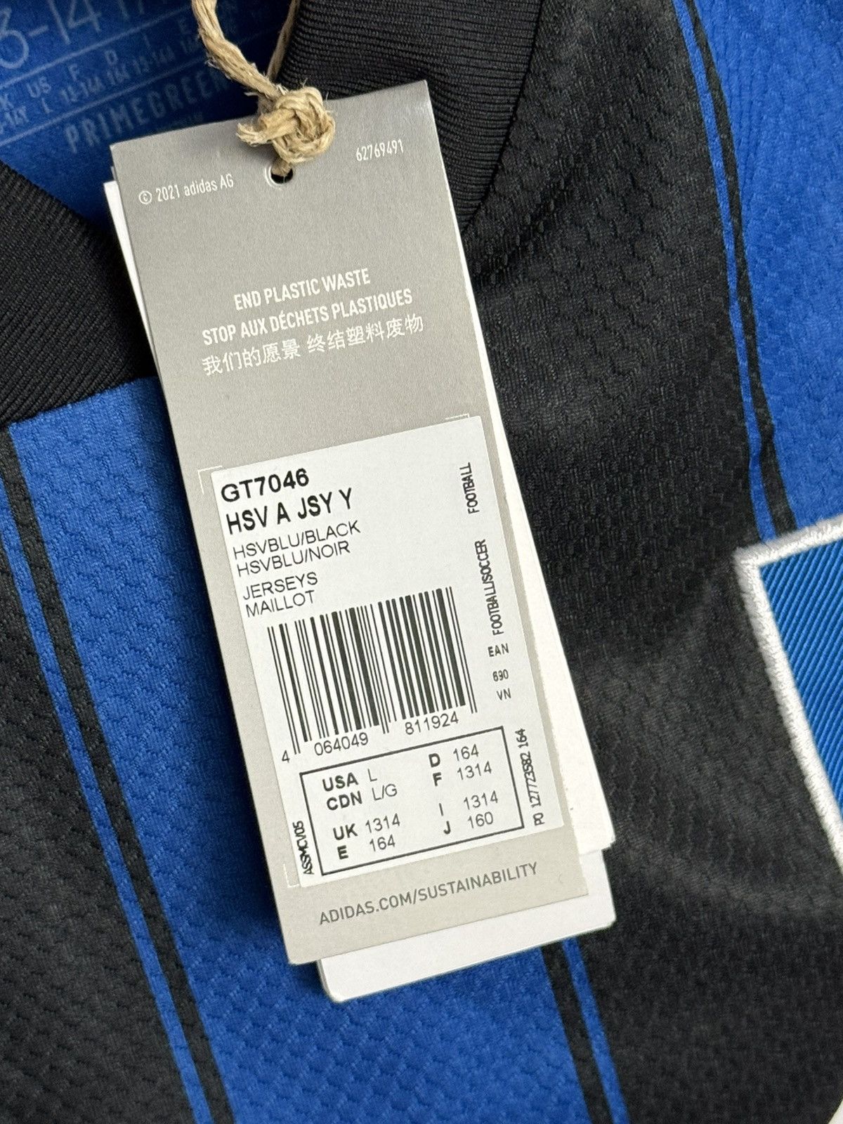 Adidas KIDS New Hamburg 21/22 Away Football Jersey T-Shirt Size US XS / EU 42 / 0 - 10 Thumbnail
