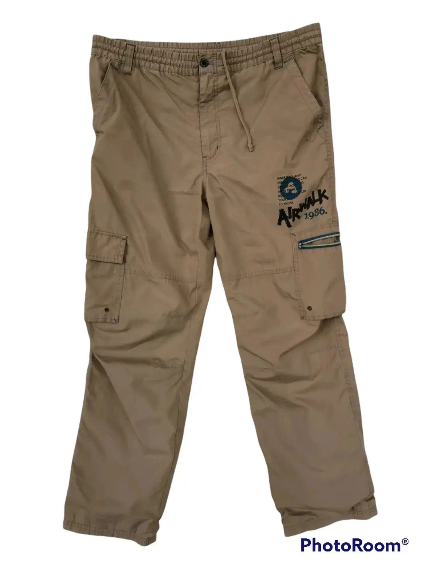Airwalk Rare!!! Airwalk 1986 Tactical Cargo Multipocket Pants Size US 36 / EU 52 - 1 Thumbnail