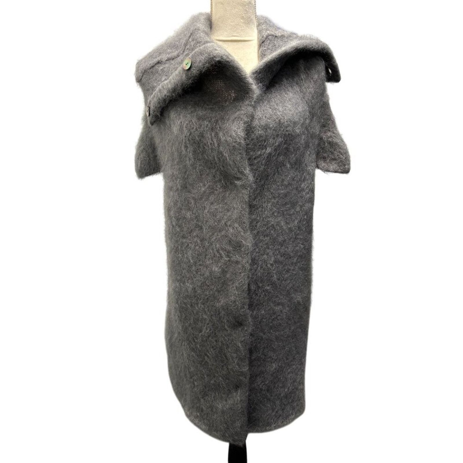 Maison Margiela Maison Margiela Wool-Blend Gray Sleeveless Coat Size M Size M / US 6-8 / IT 42-44 - 8 Thumbnail