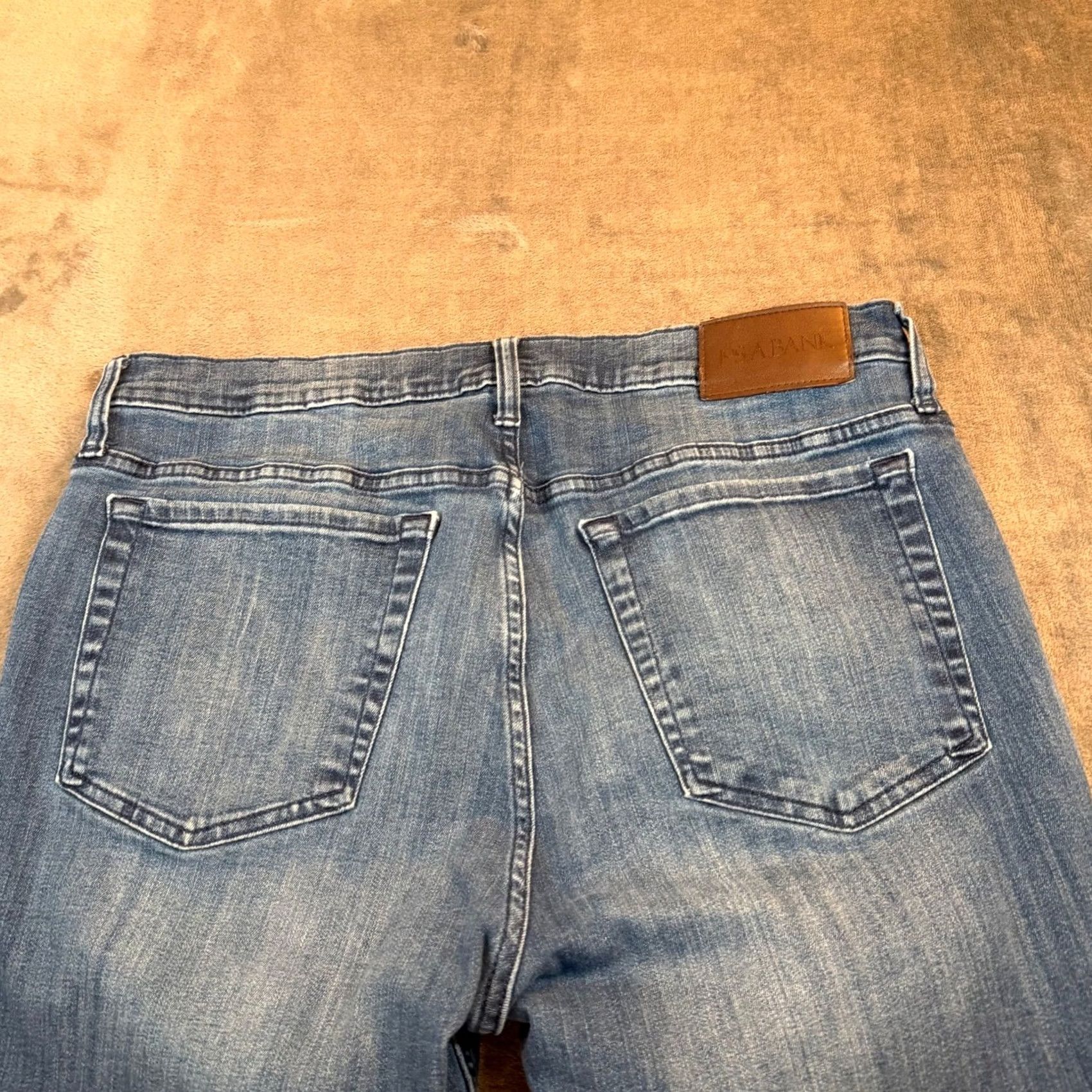 Denime JOS A BANK Slim Fit Jeans Denim Pants Casual Comfort Mens 36x32 Blue Straight Jeans Mens Slim Fit Casual Denim Topwear Size US 36 / EU 52 - 3 Thumbnail