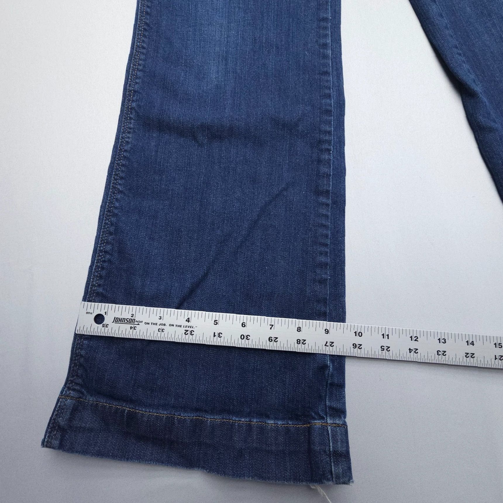 Eddie Bauer VINTAGE Eddie Bauer Jeans 8 Tall Mid Rise Straight Dark Wash 90s Bohemian Women's Jeans Size 30" / US 8 / IT 44 - 6 Thumbnail