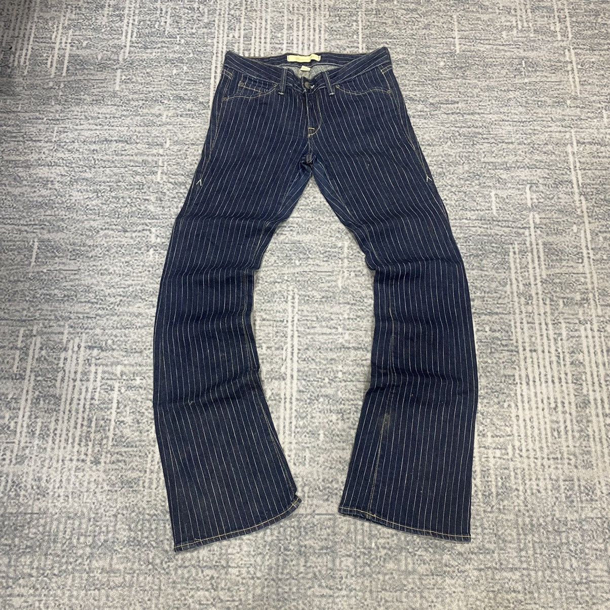 Flare☠️Agave Nectar Striped Bootcut Jeans Vintage 90s Punk